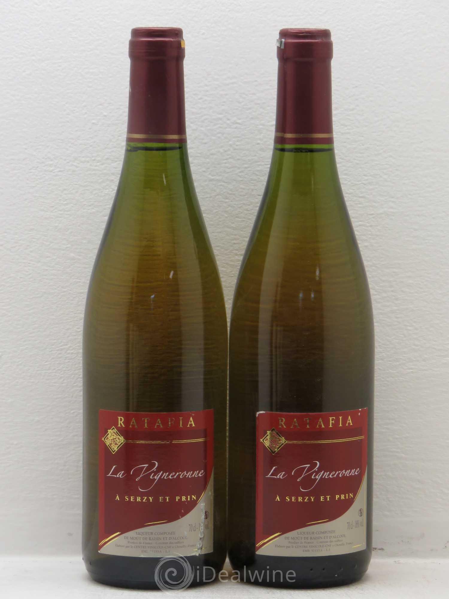 Alcools divers Ratafia La Vigneronde (sans prix de réserve) - Posten von 2 Flaschen - 0