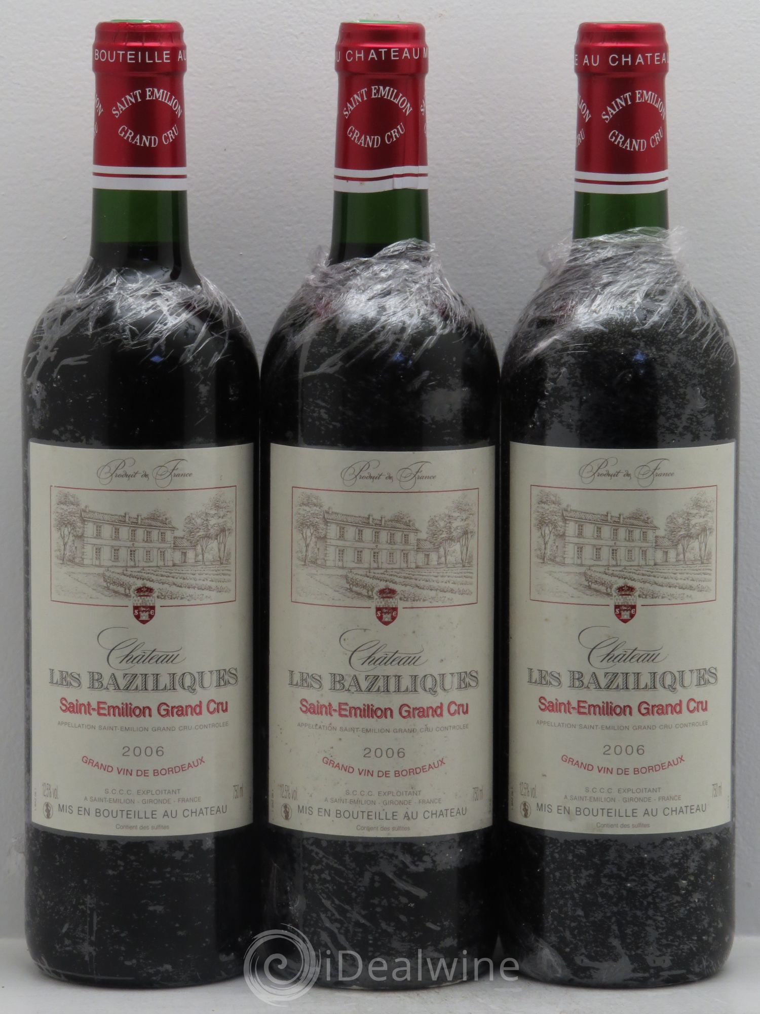 Saint-Émilion Château Les Baziliques -Grand cru (sans prix de réserve) 2006 - Posten von 3 Flaschen - 0