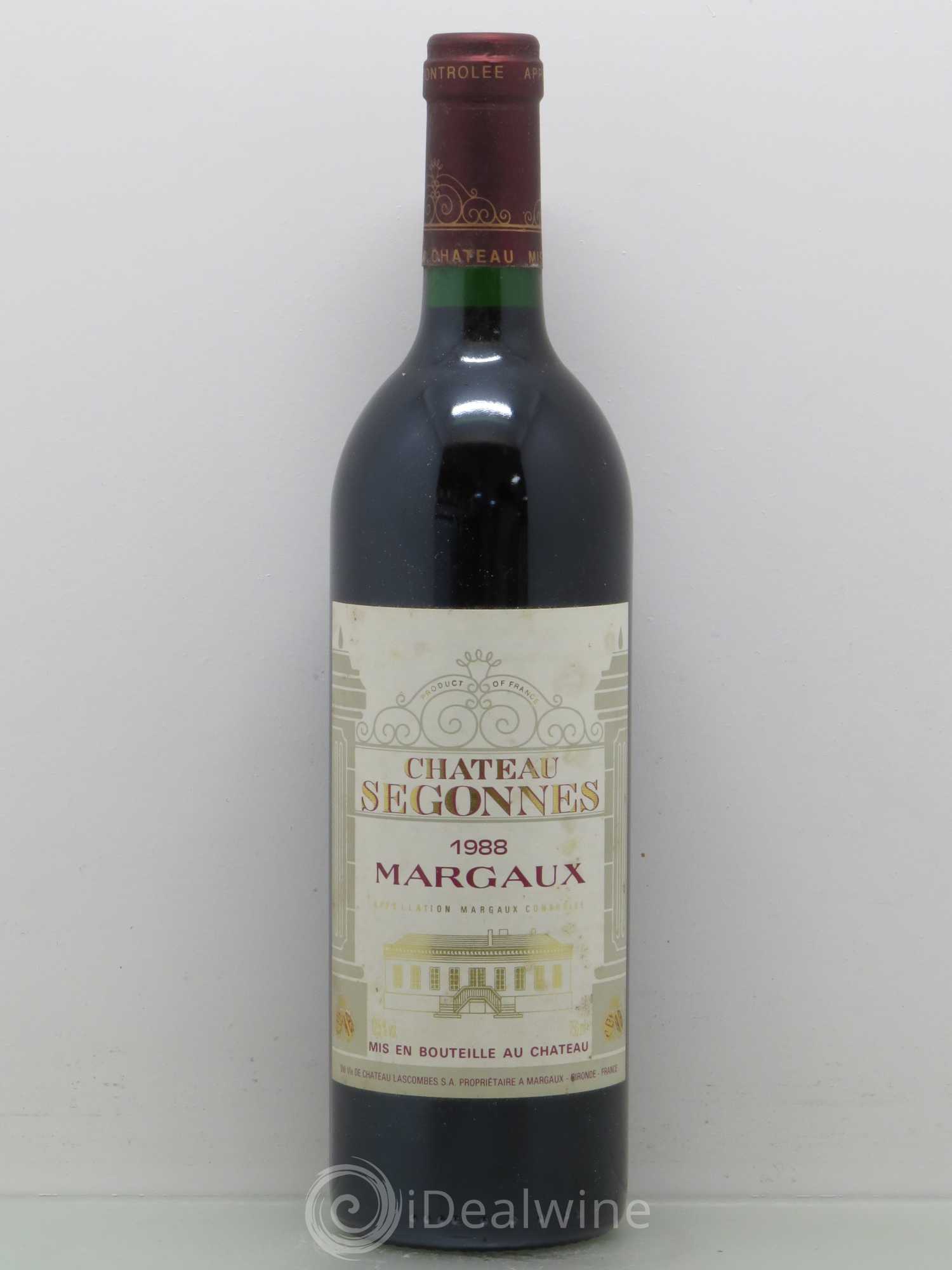 Château Segonnes 1988 - Lot de 1 bouteille - 0