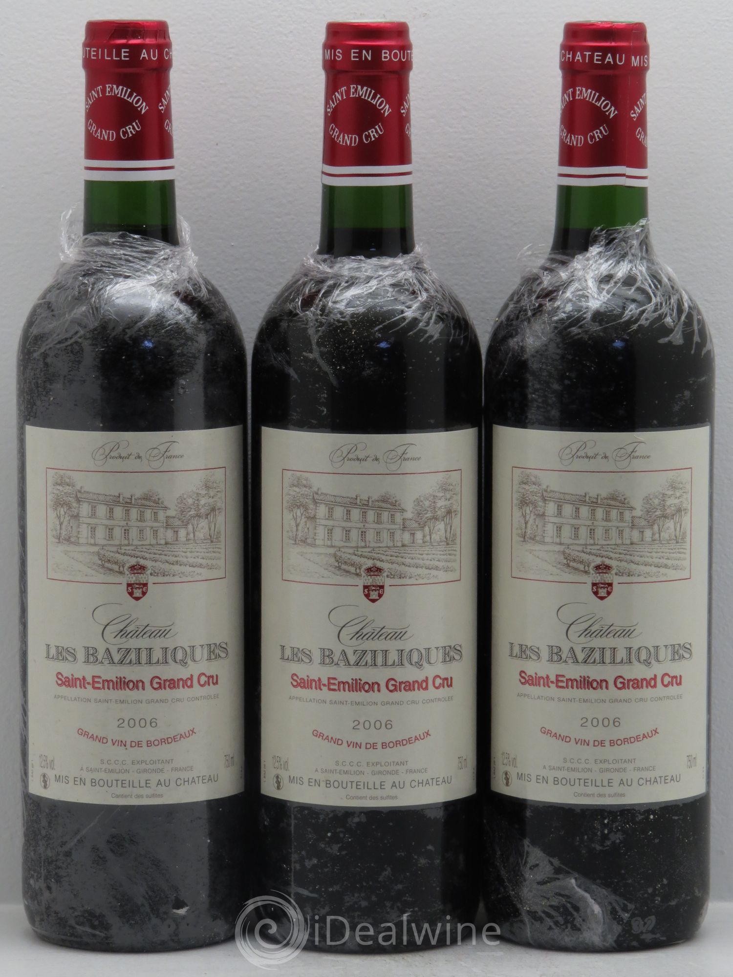 Saint-Émilion Château Les Baziliques -Grand cru (sans prix de réserve) 2006 - Posten von 3 Flaschen - 0