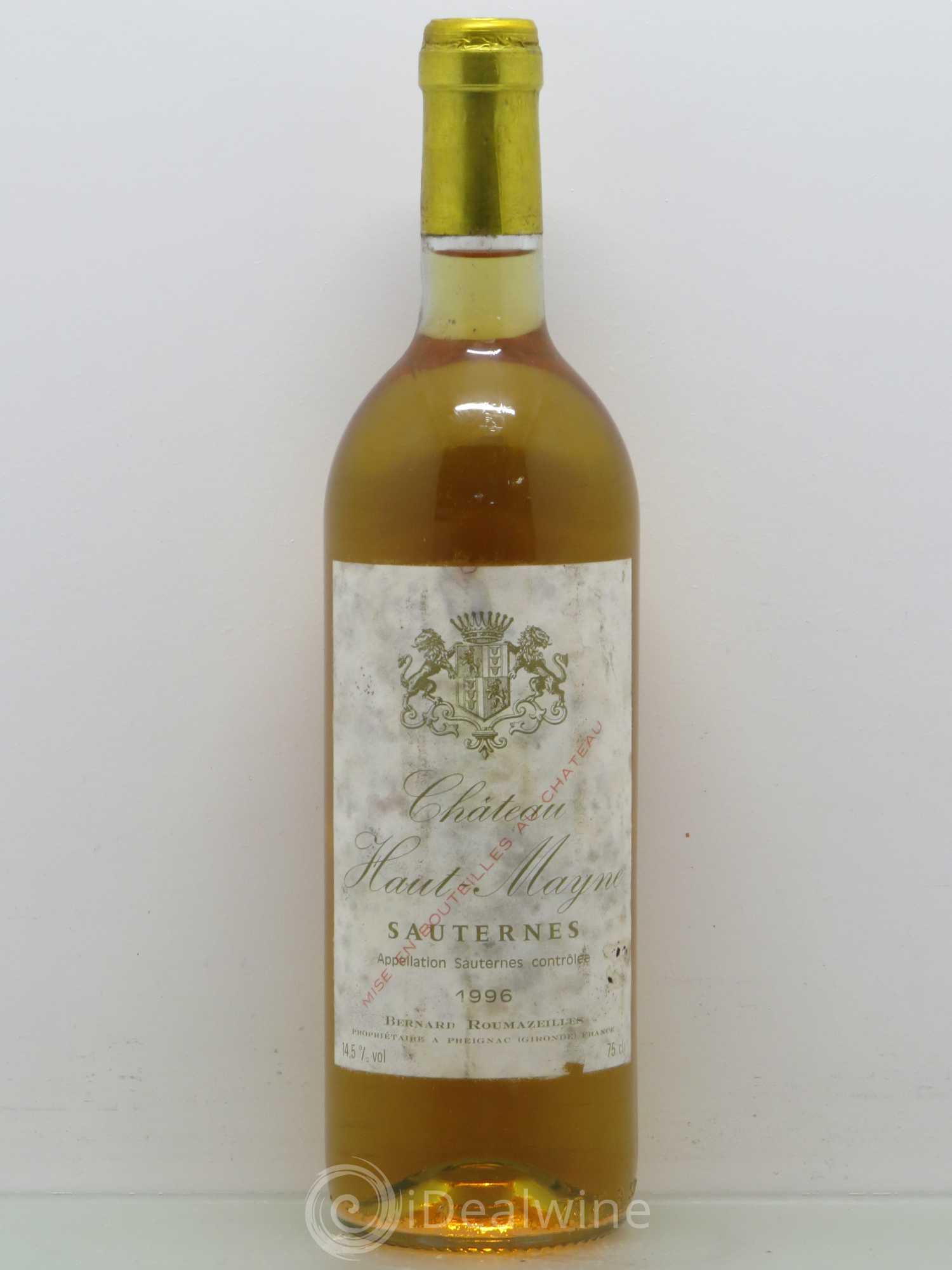 Sauternes Haut Mayne 1996 - Posten von 1 Flasche - 0