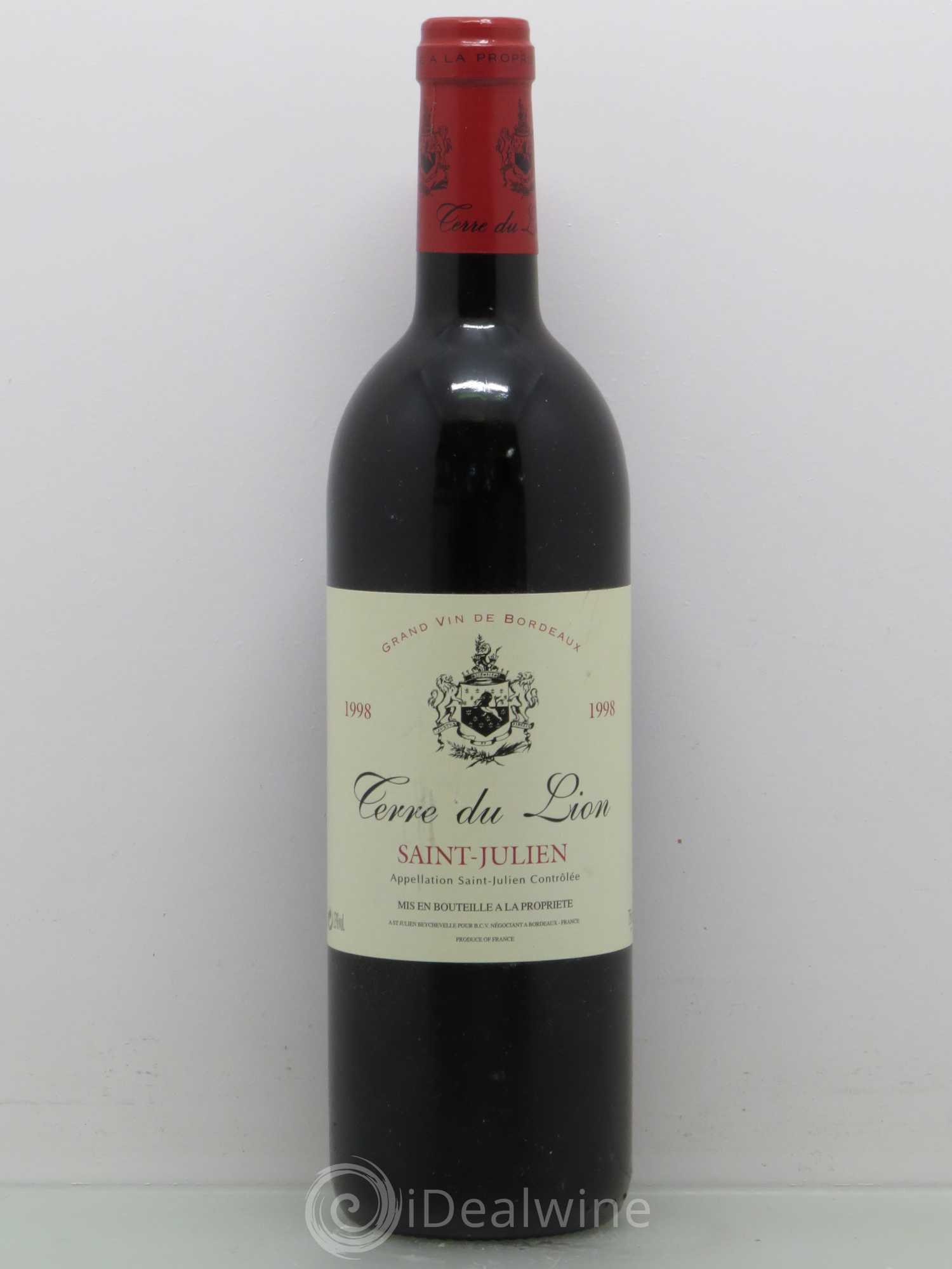 Saint-Julien Terres Du Lion 1998 - Posten von 1 Flasche - 0