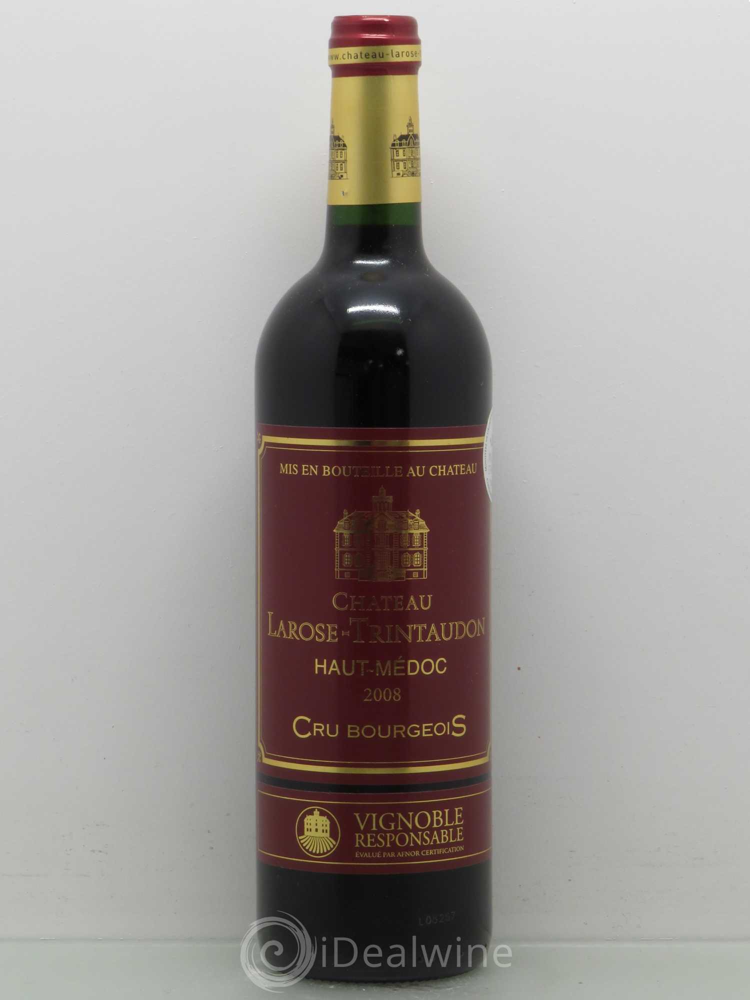 Château Larose Trintaudon Cru Bourgeois 2008 - Lot de 1 bouteille - 0
