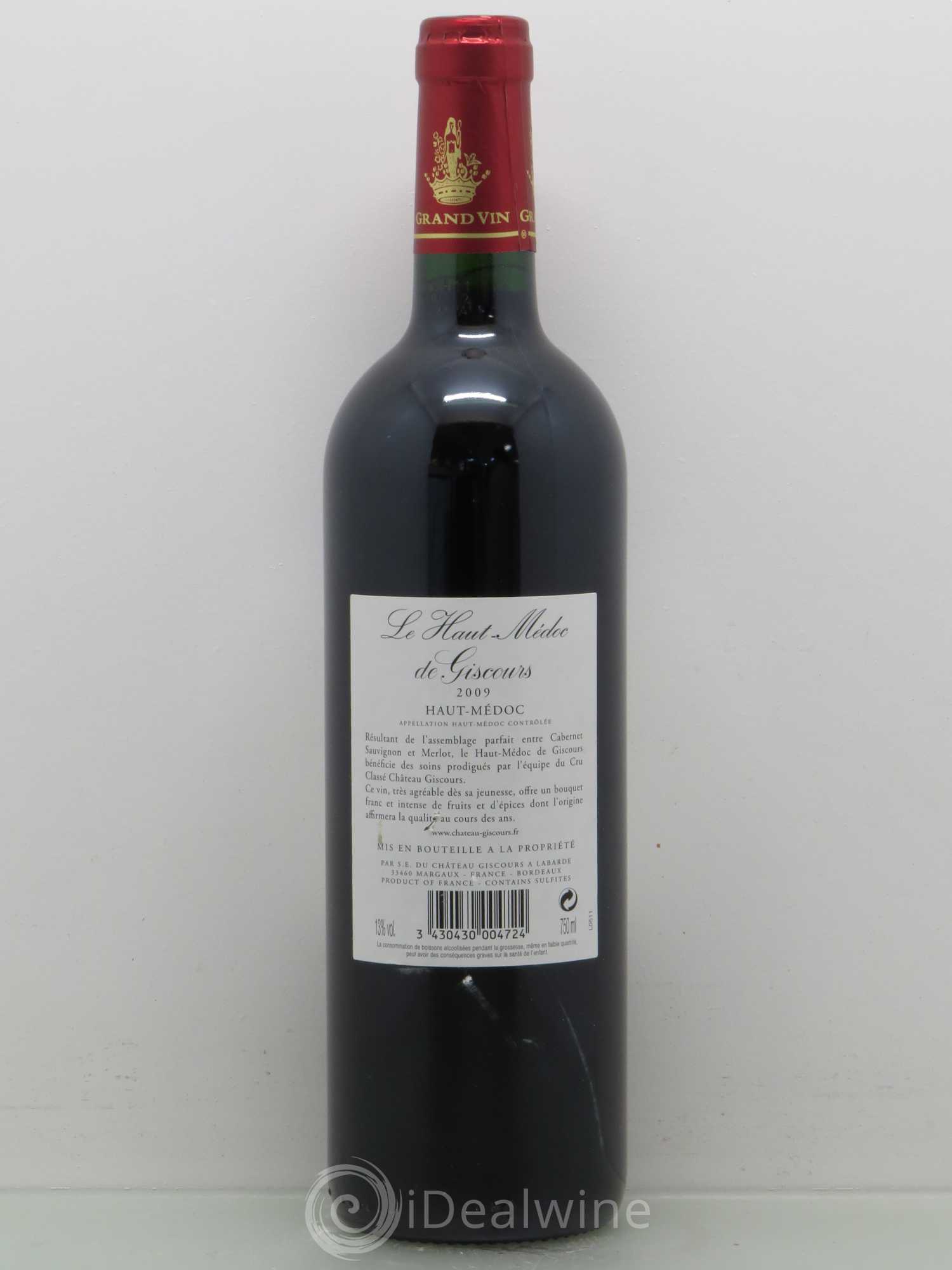 Haut-Médoc de Giscours 2009 - Lot de 1 bouteille - 1