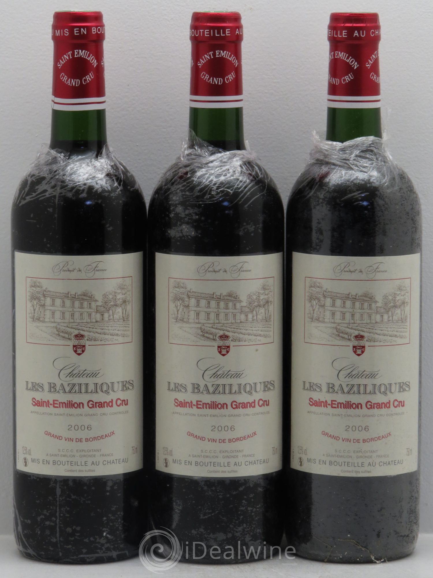 Saint-Émilion Château Les Baziliques -Grand cru (sans prix de réserve) 2006 - Posten von 3 Flaschen - 0