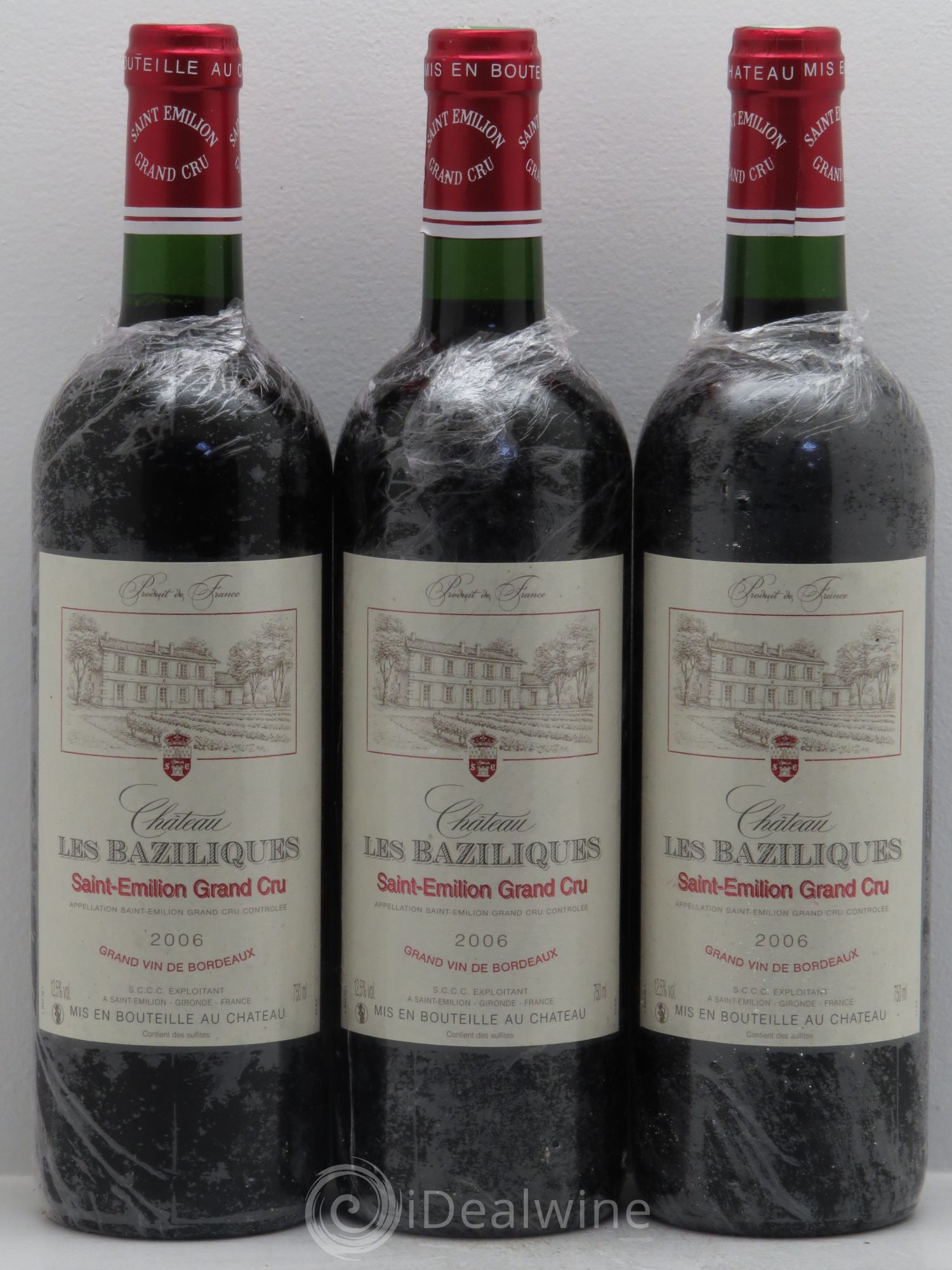 Saint-Émilion Château Les Baziliques -Grand cru (sans prix de réserve) 2006 - Posten von 3 Flaschen - 0