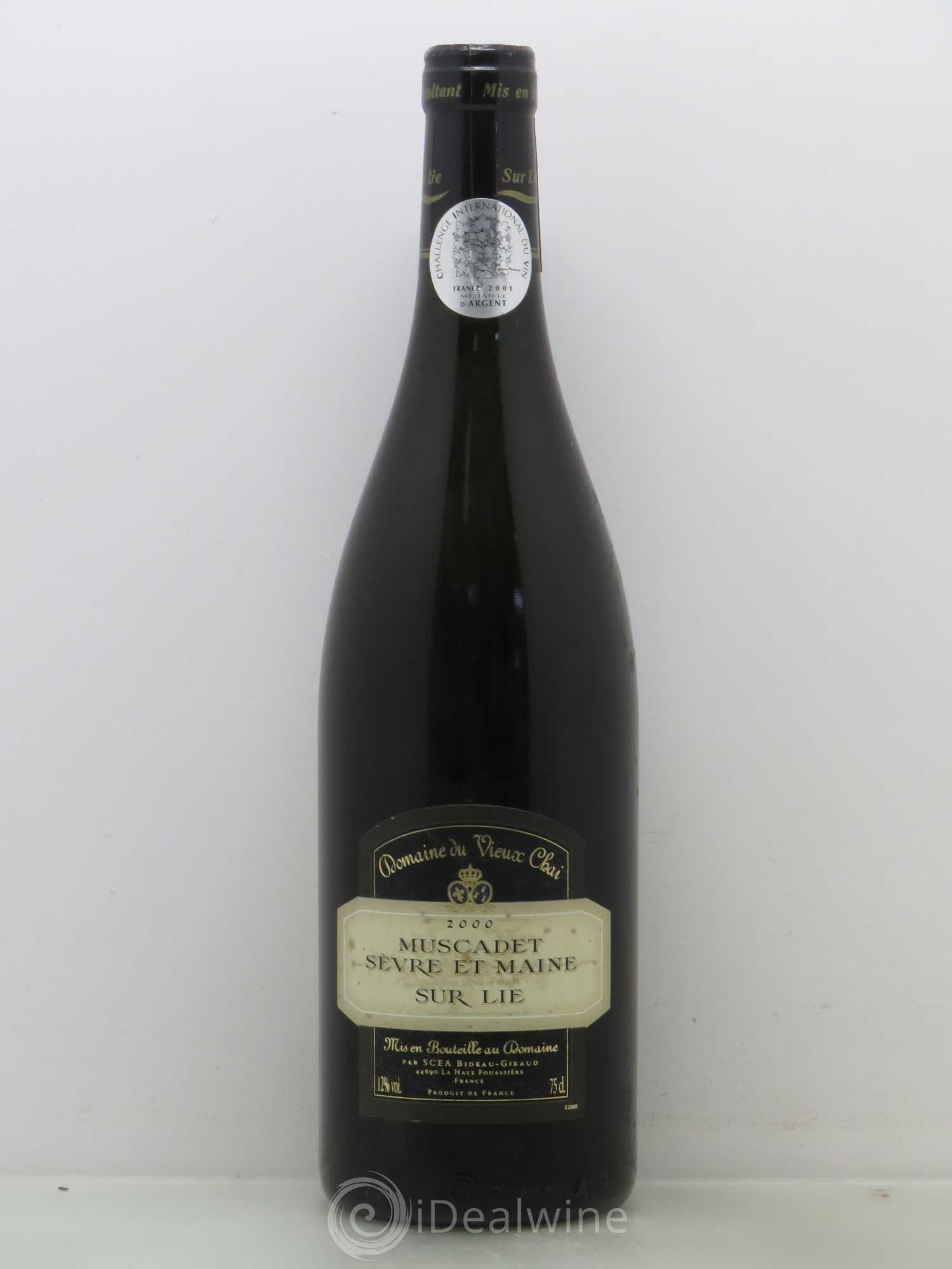 Muscadet-Sèvre-et-Maine sur lie Domaine Du Vieux Chai 2000 - Lotto di 1 bottiglia - 0