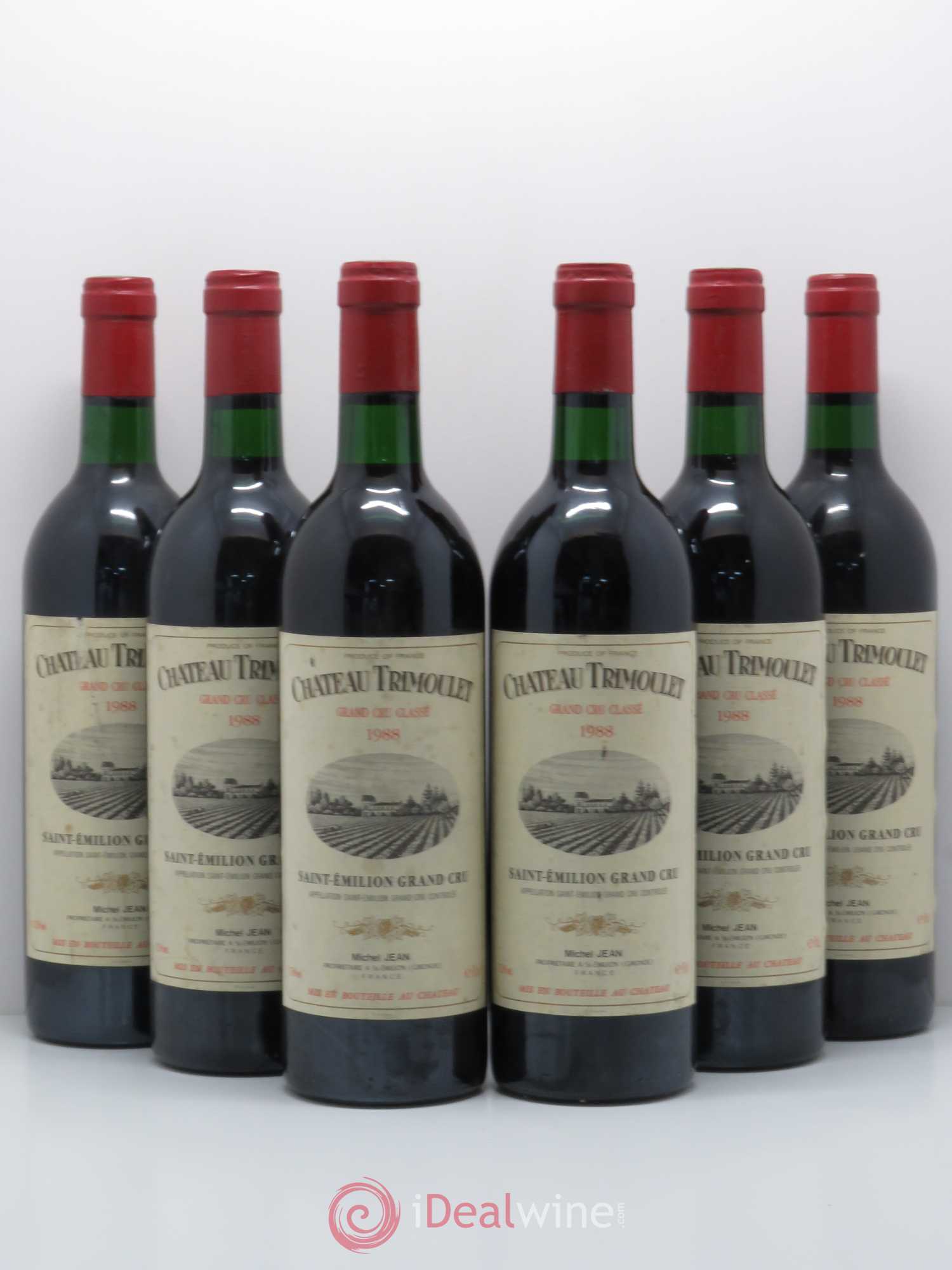 Château Trimoulet (sans prix de réserve) 1988 - Lot de 6 bouteilles - 0