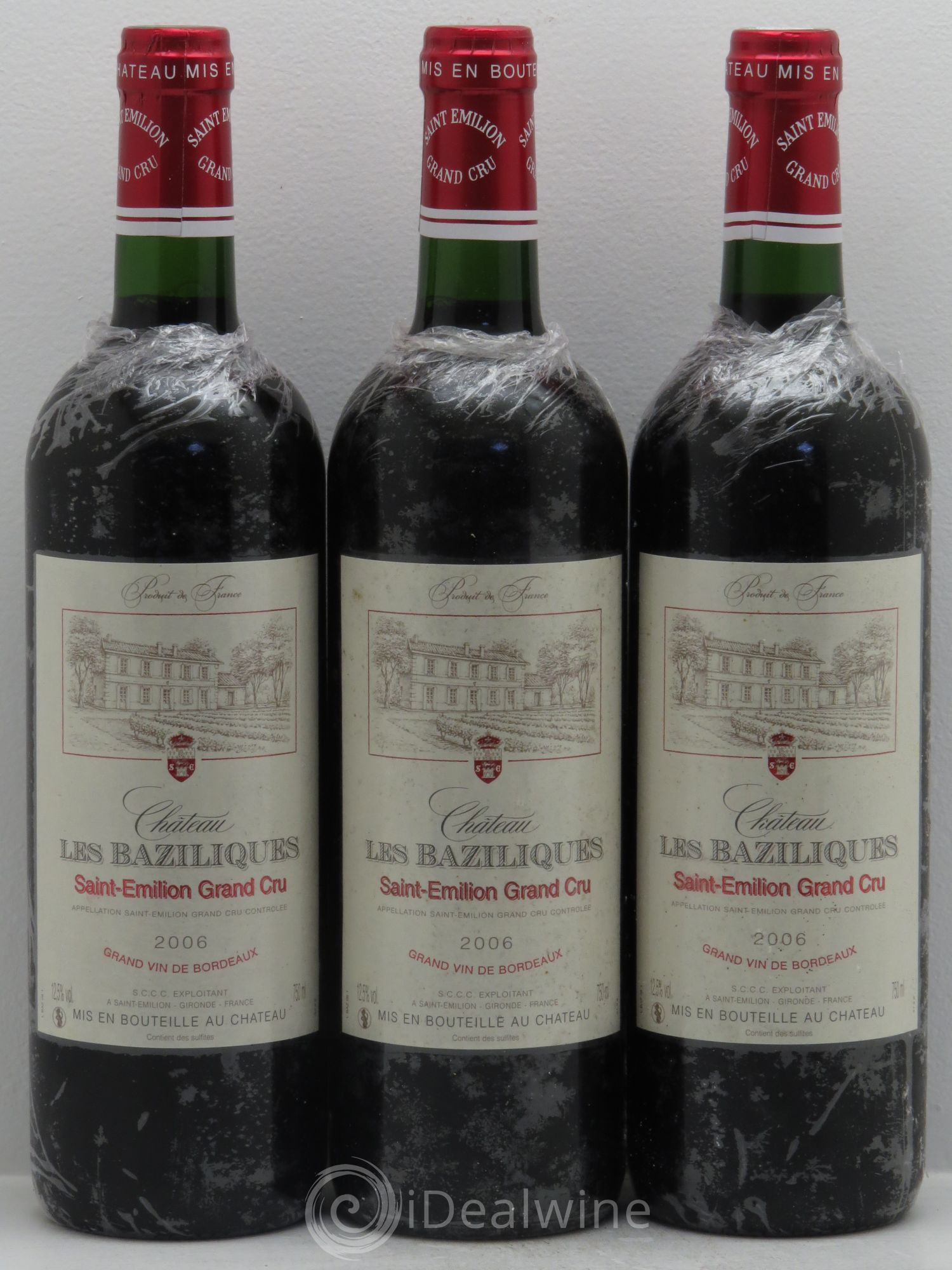 Saint-Émilion Château Les Baziliques -Grand cru (sans prix de réserve) 2006 - Posten von 3 Flaschen - 0