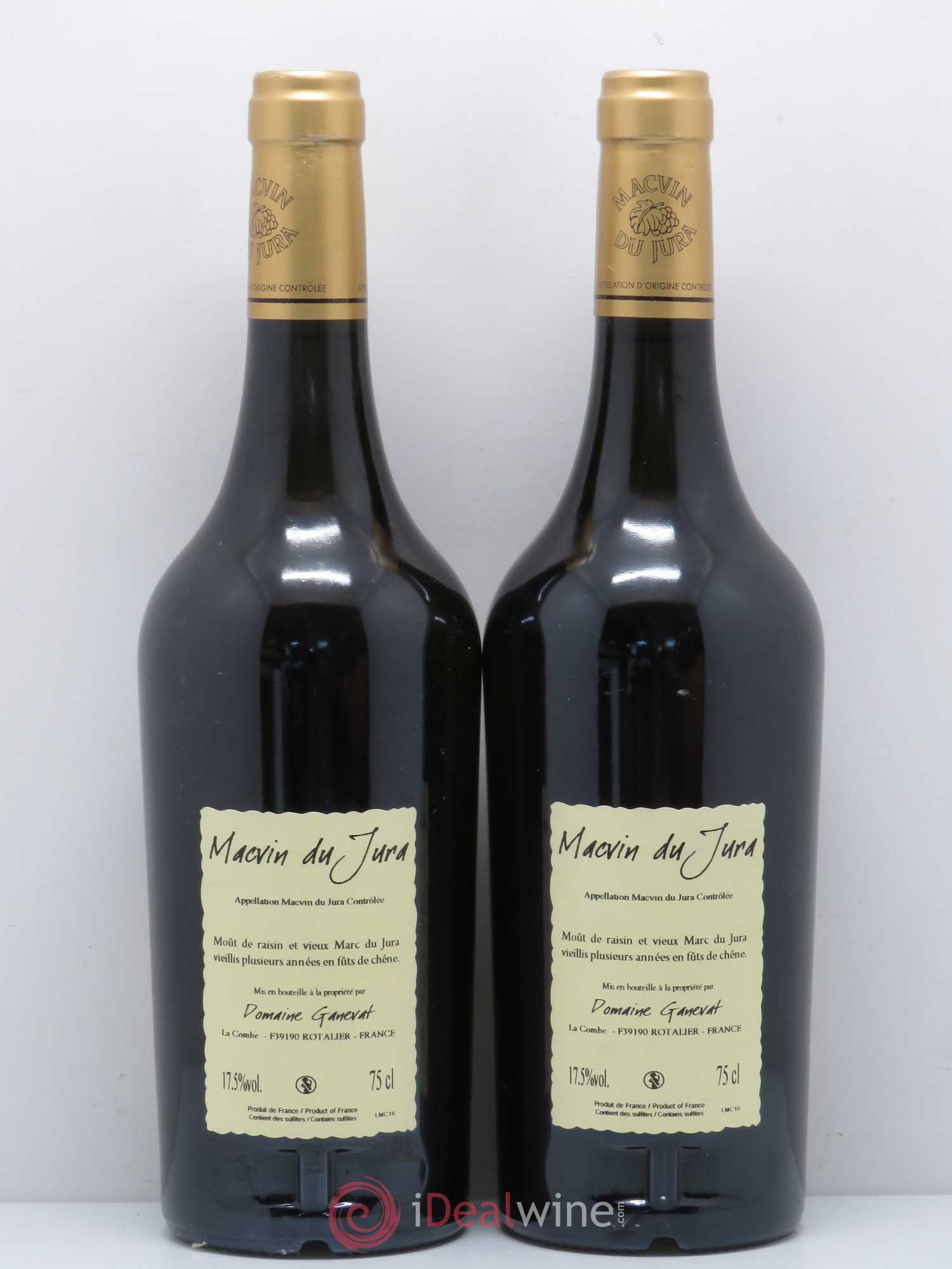 Côtes du Jura Vieux Macvin du Jura Jean-François Ganevat (Domaine) - Lot de 2 bouteilles - 1