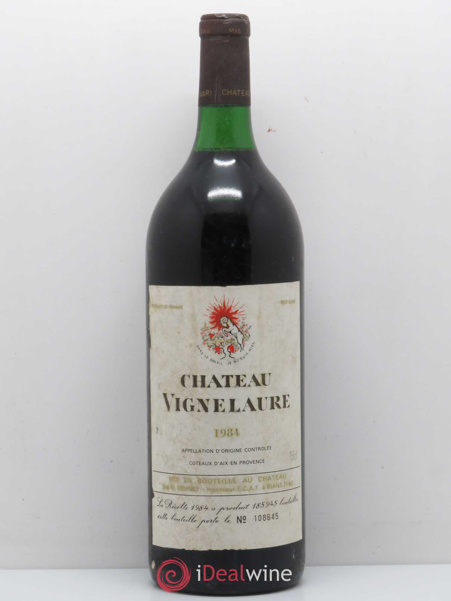 Coteaux d'Aix-en-Provence Château Vignelaure Mette et Bengt Sundstrom 1984 - Lot de 1 magnum - 0