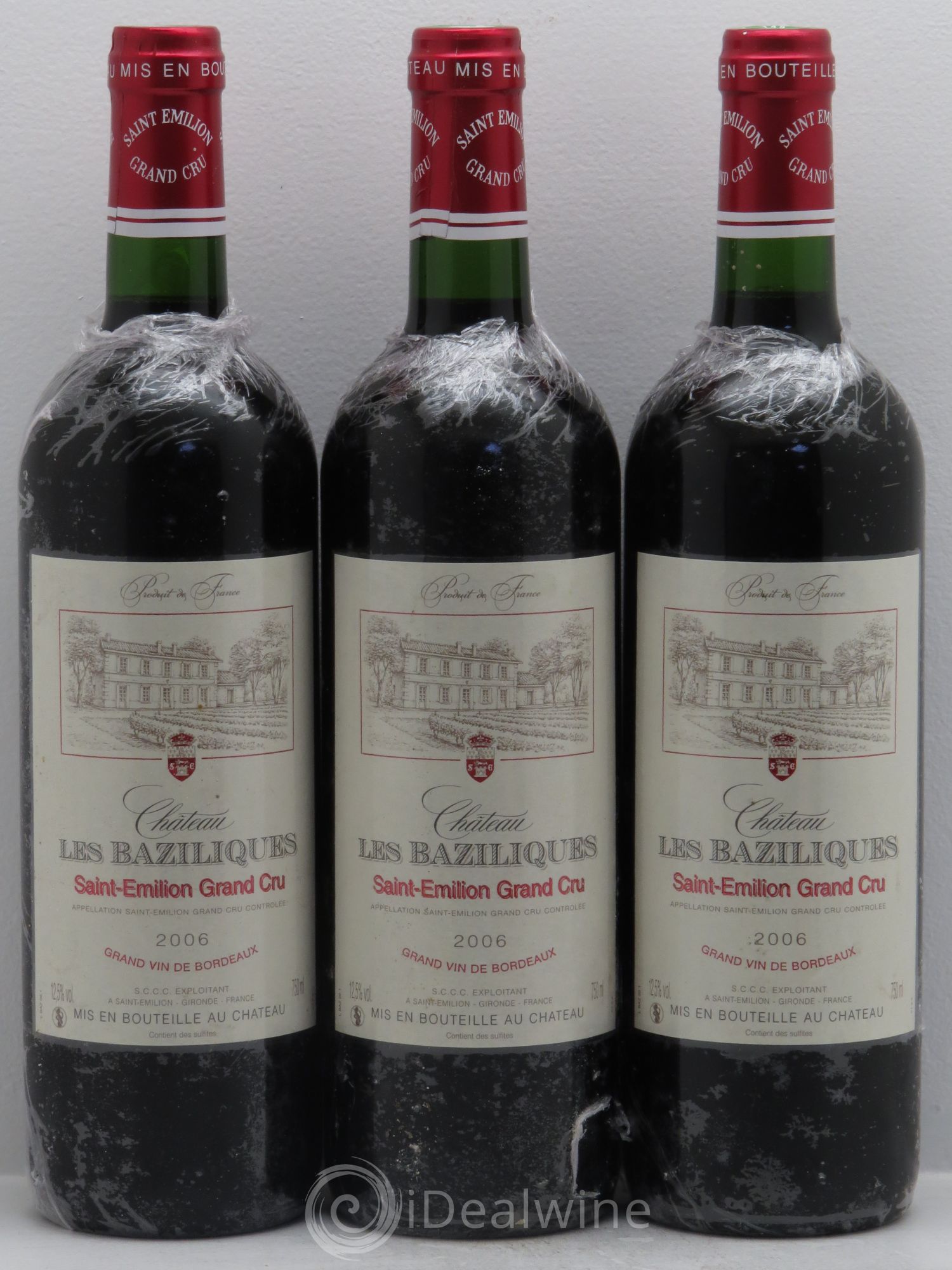 Saint-Émilion Château Les Baziliques -Grand cru (sans prix de réserve) 2006 - Posten von 3 Flaschen - 0