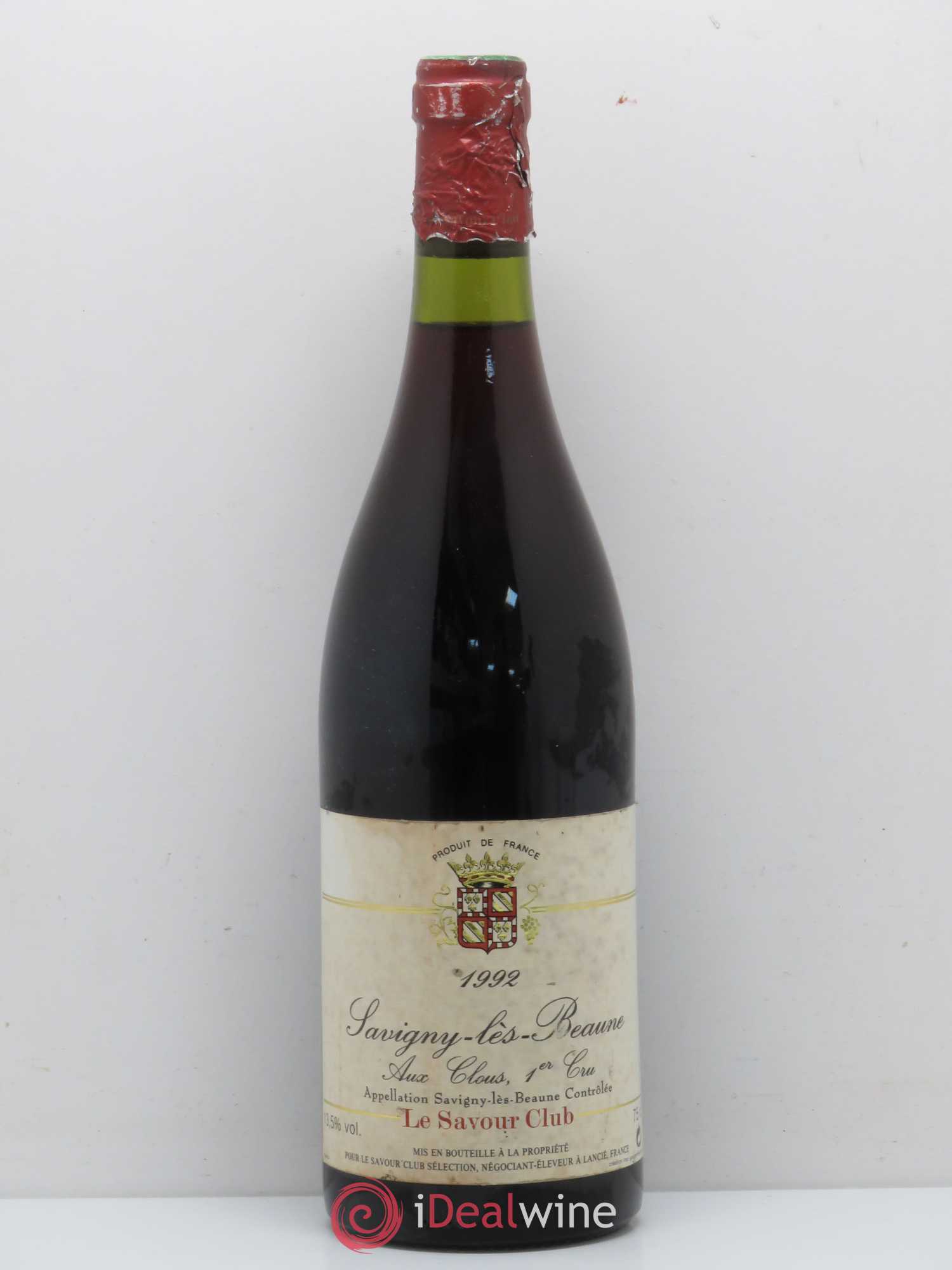 Savigny-lès-Beaune 1er Cru Aux Clous Le Savour Club (sans prix de réserve) 1992 - Posten von 1 Flasche - 0