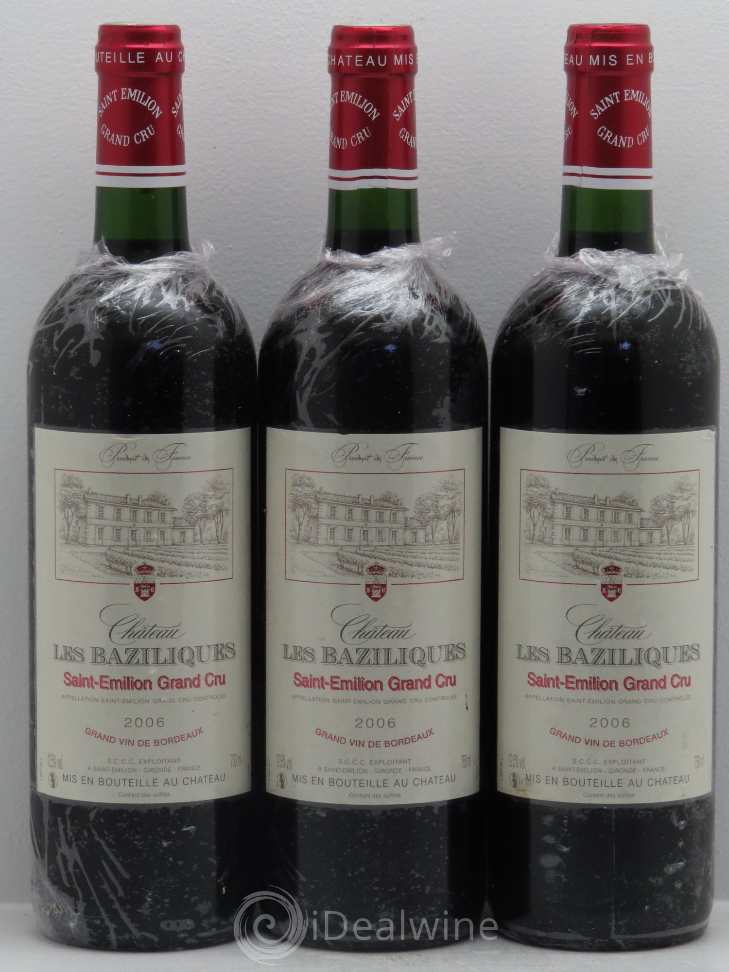 Saint-Émilion Château Les Baziliques -Grand cru (sans prix de réserve) 2006 - Posten von 3 Flaschen - 0