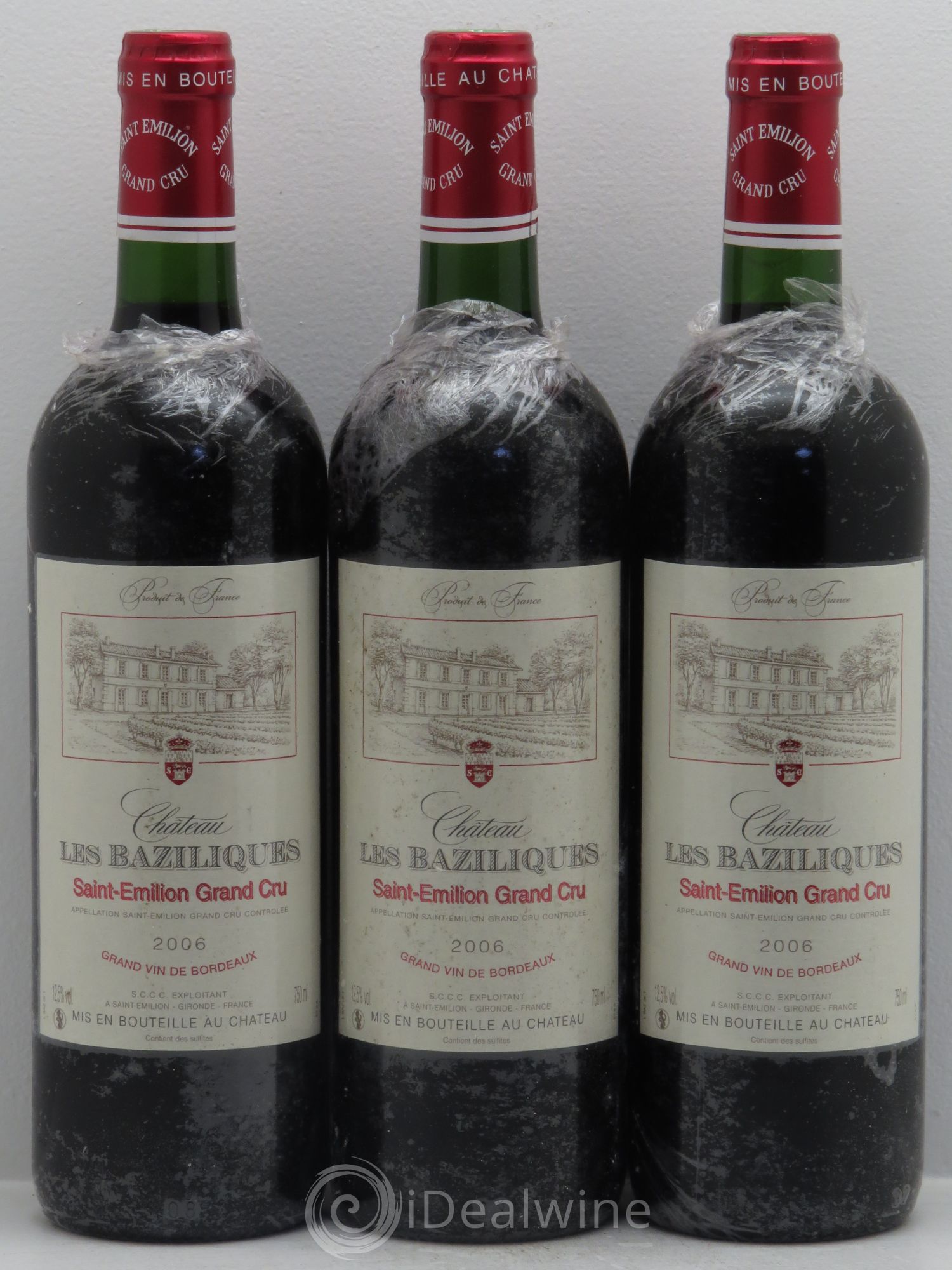 Saint-Émilion Château Les Baziliques -Grand cru (sans prix de réserve) 2006 - Posten von 3 Flaschen - 0