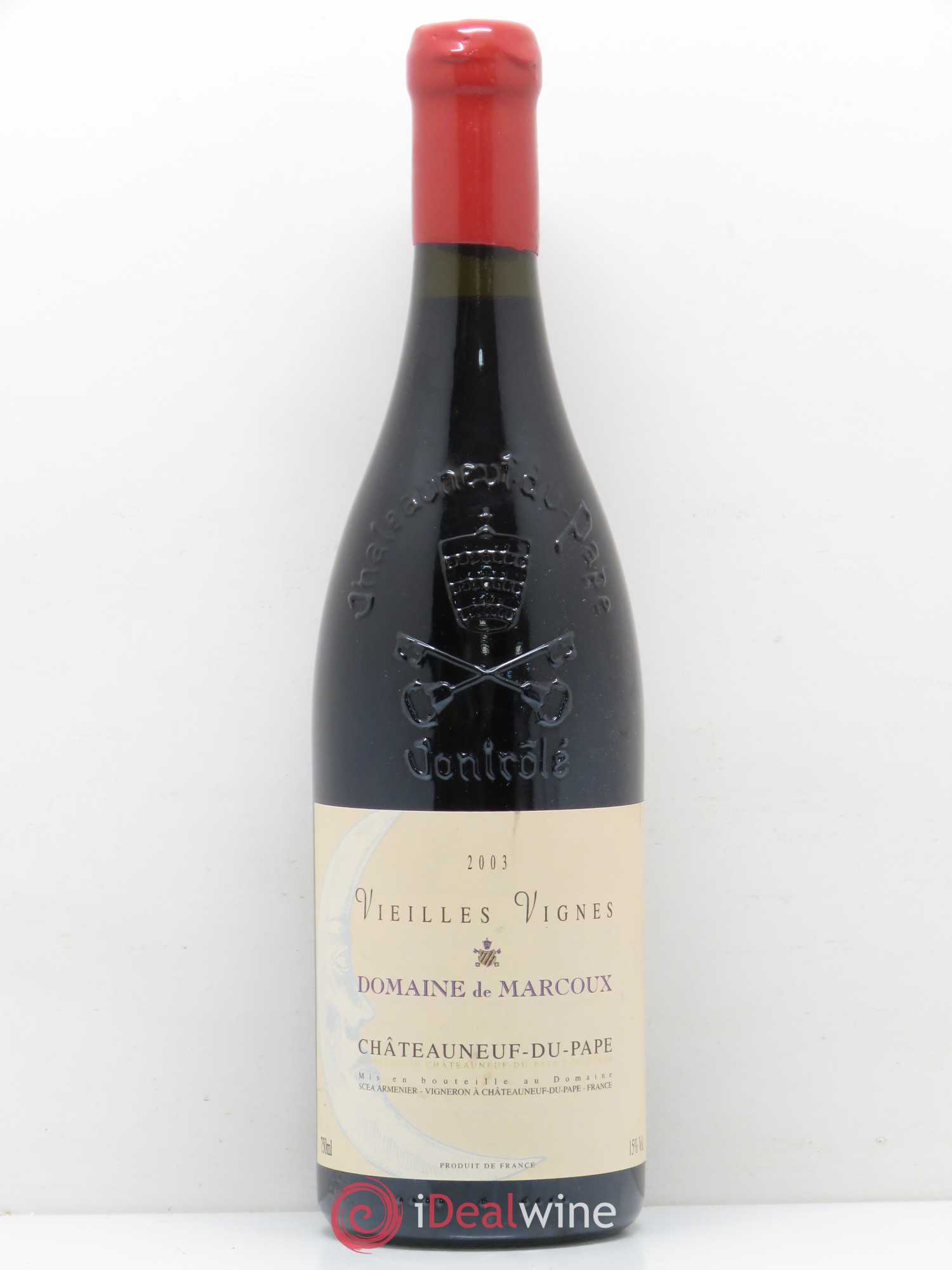 Châteauneuf-du-Pape Vieilles Vignes Marcoux (Domaine de) 2003 - Lot de 1 bouteille - 0