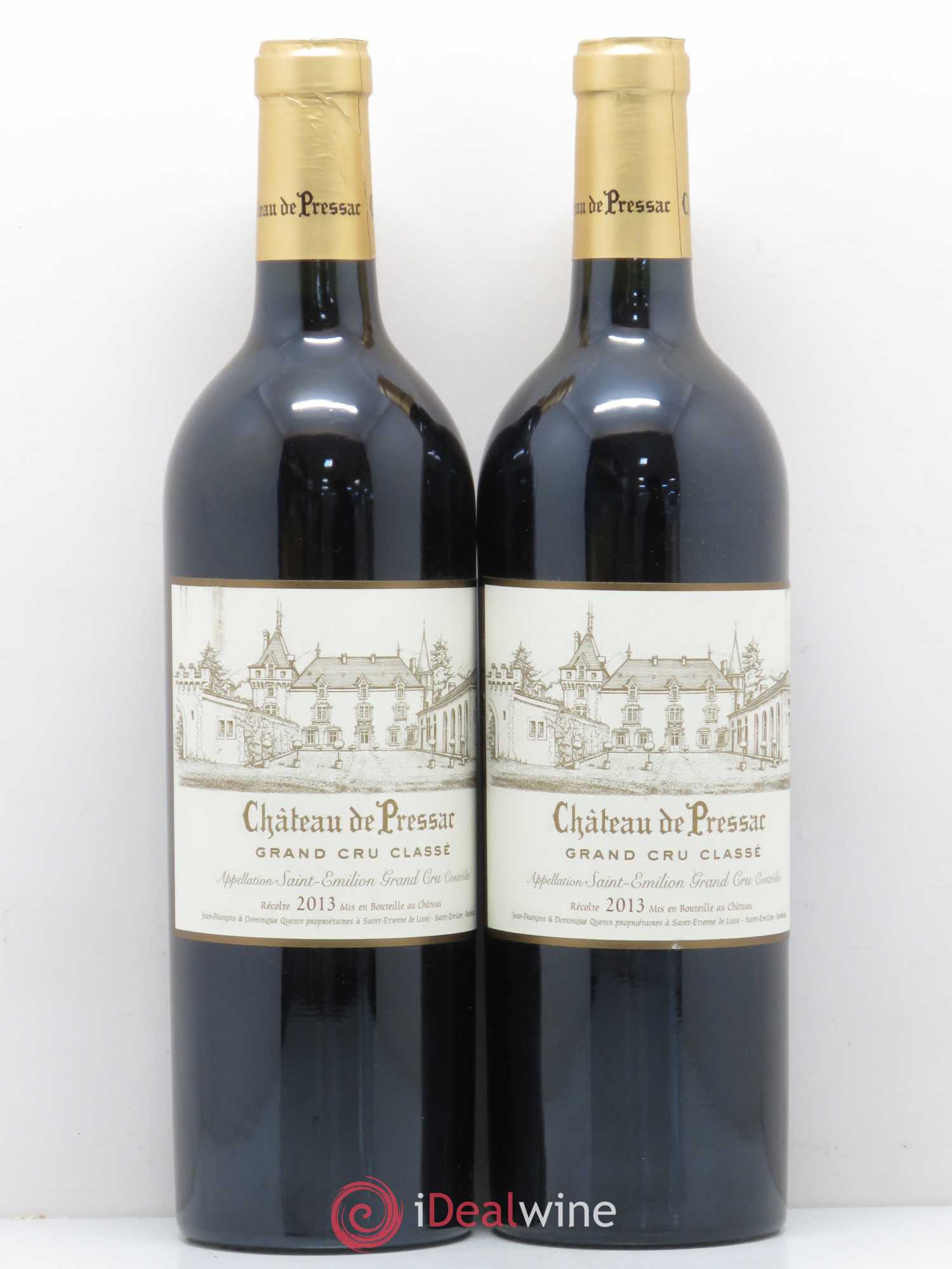 Château de Pressac Grand Cru Classé 2013 - Lot de 2 bouteilles - 0