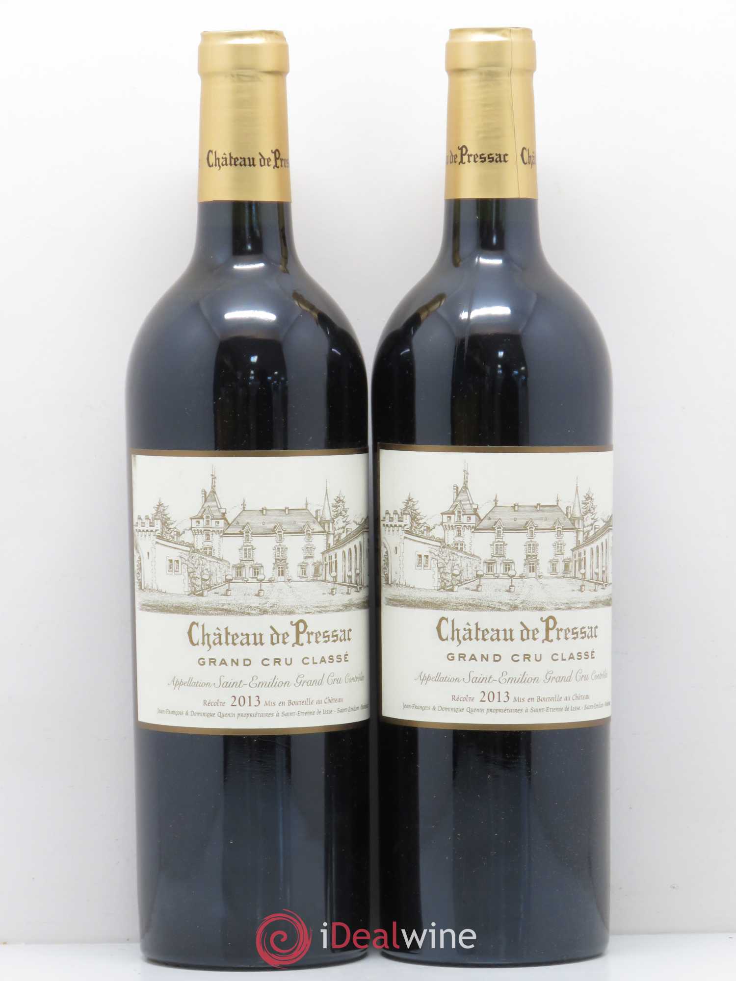 Château de Pressac Grand Cru Classé 2013 - Lot de 2 bouteilles - 0