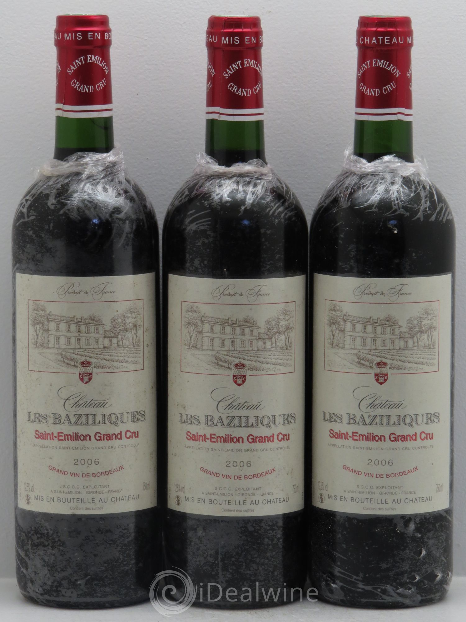 Saint-Émilion Château Les Baziliques -Grand cru (sans prix de réserve) 2006 - Posten von 3 Flaschen - 0
