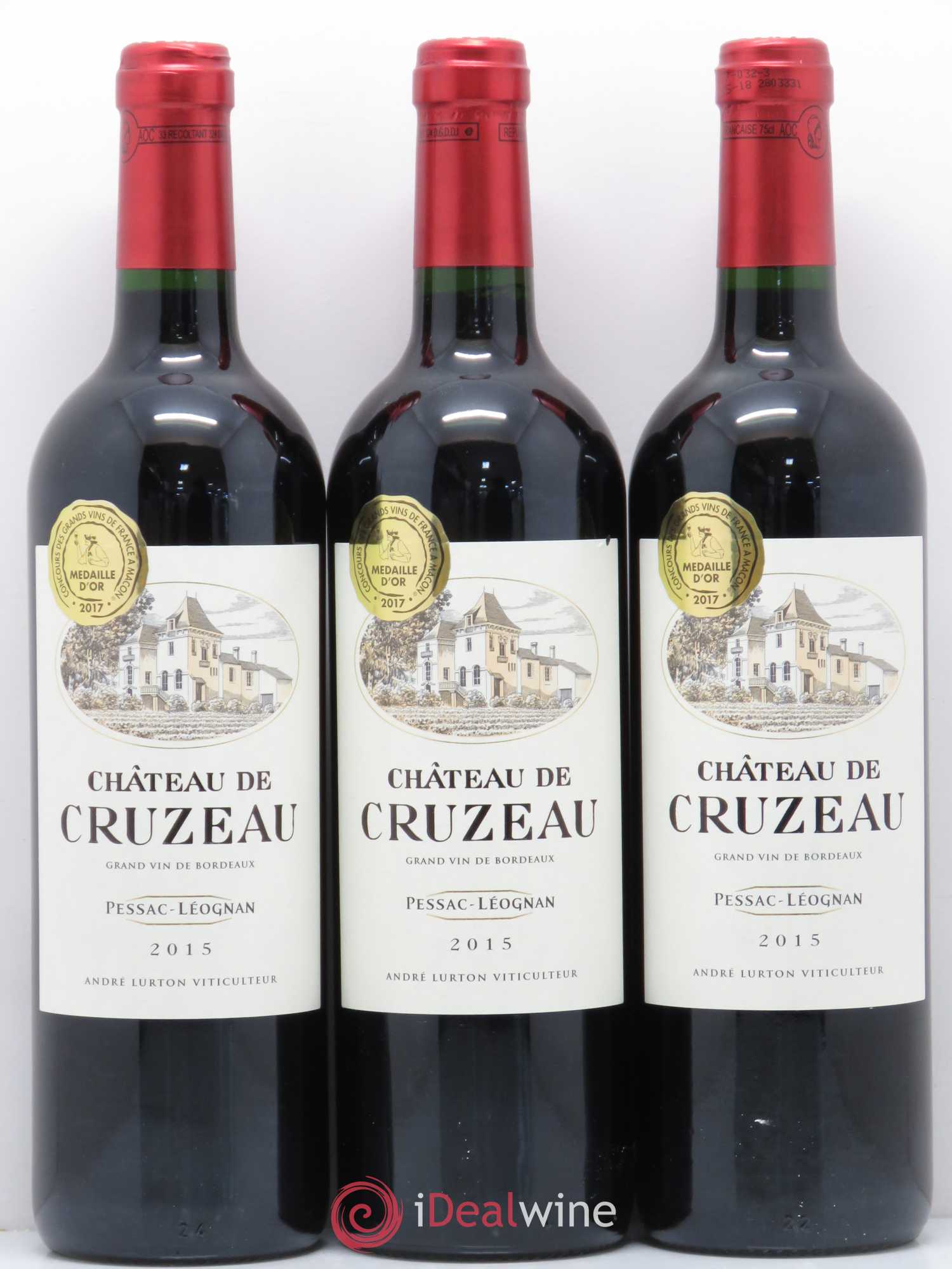 Château de Cruzeau 2015 - Lot de 3 bouteilles - 0