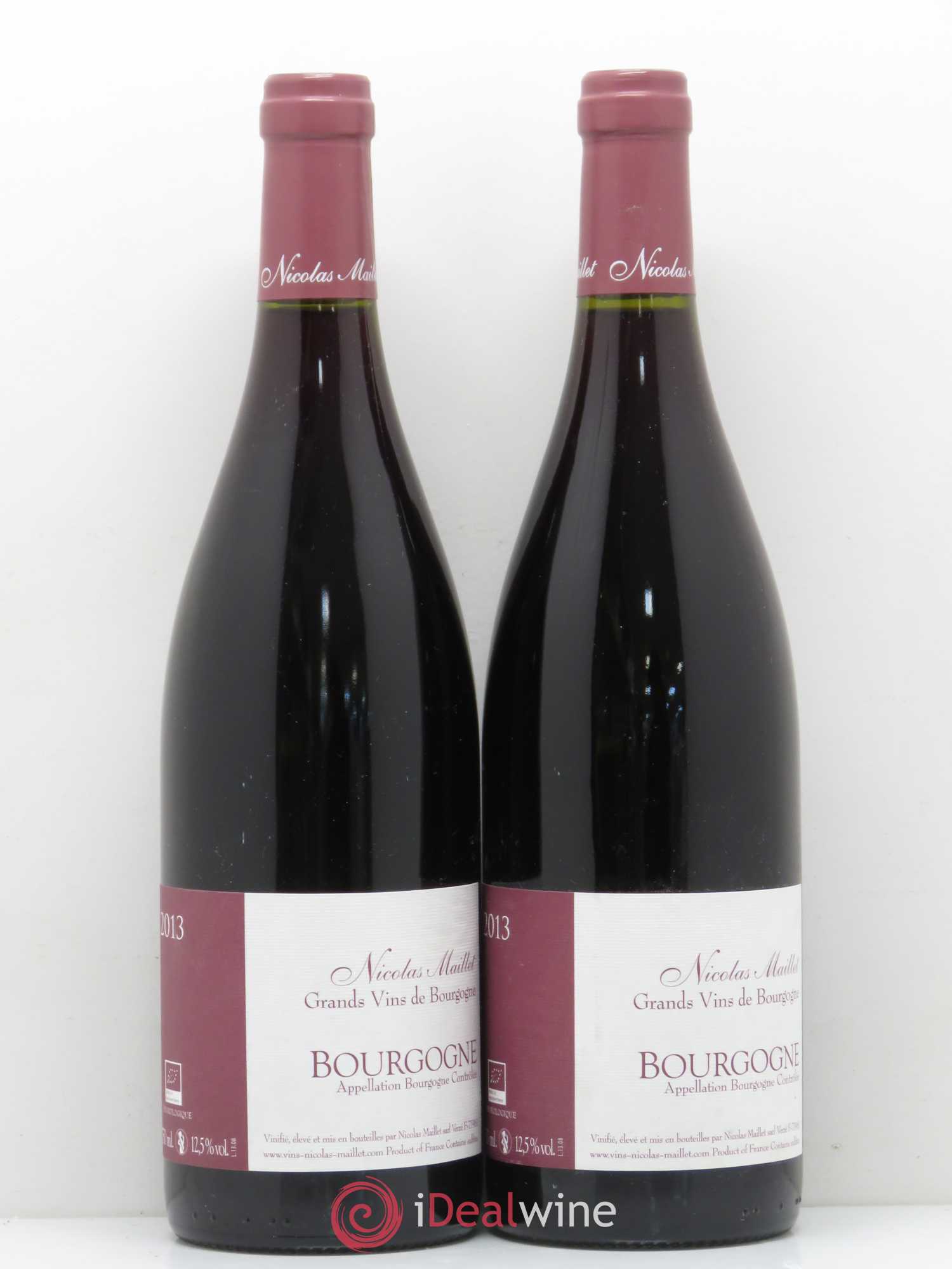 Bourgogne Nicolas Maillet 2013 - Lot de 2 bouteilles - 0