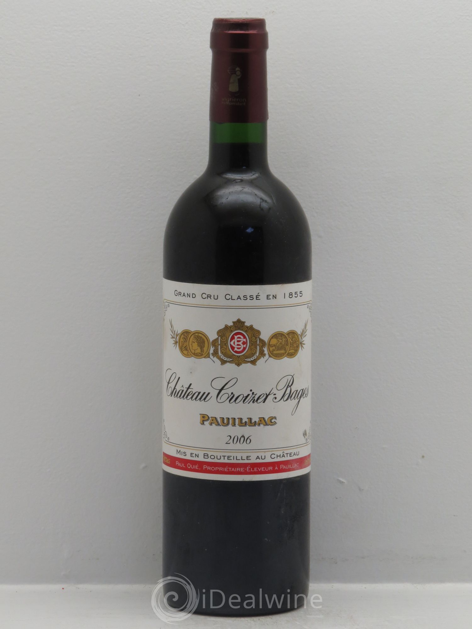 Château Croizet Bages 5ème Grand Cru Classé 2006 - Lot de 1 bouteille - 0