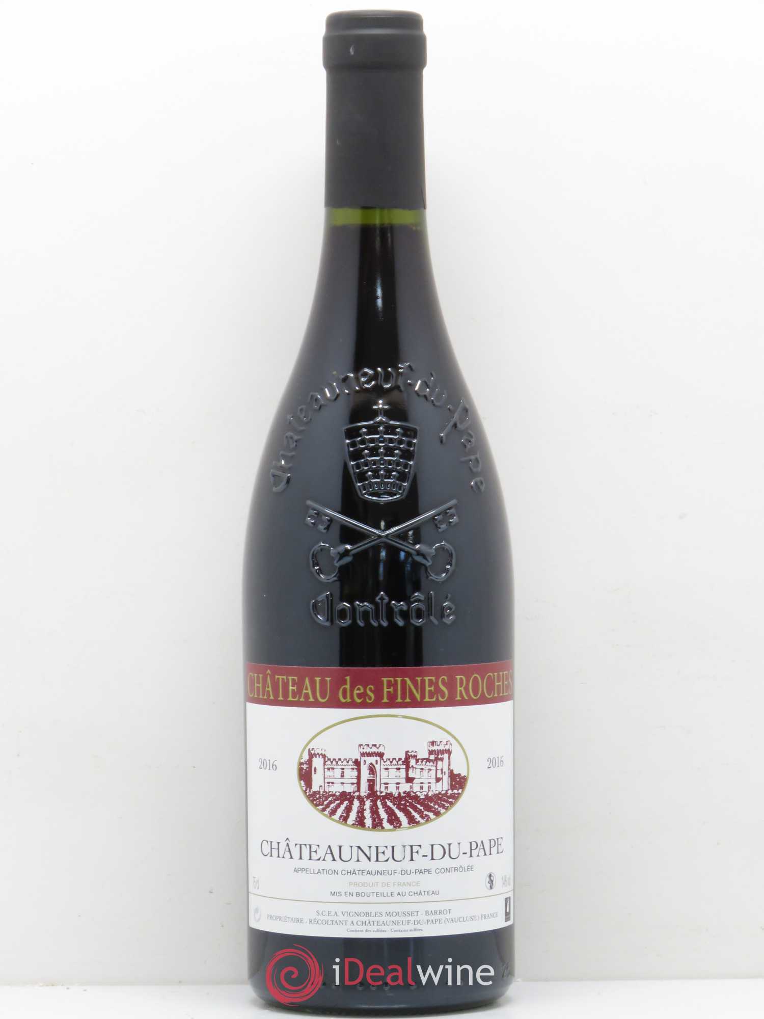 Châteauneuf-du-Pape Château des Fines Roches 2016 - Lot de 1 bouteille - 0