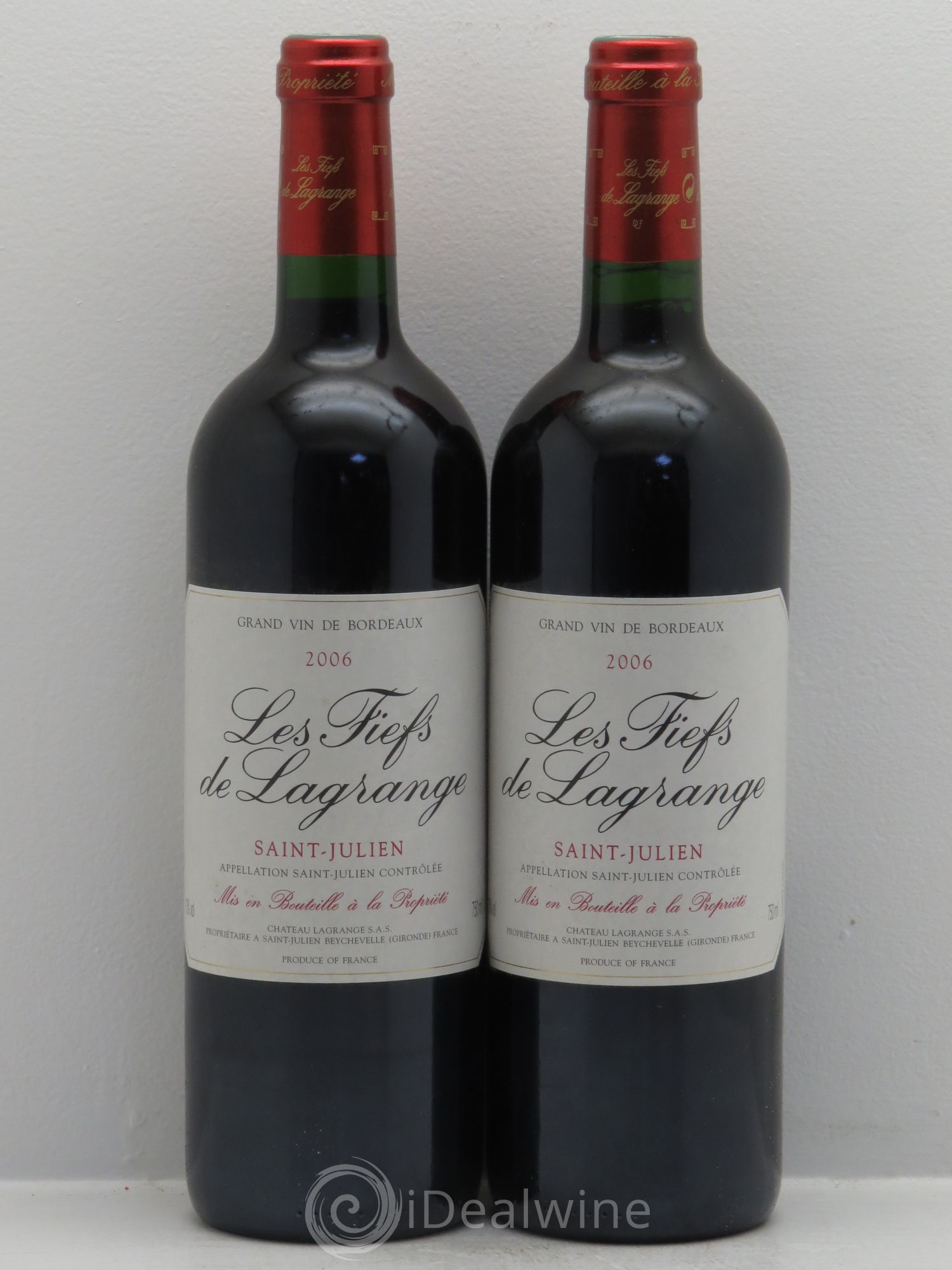 Les Fiefs de Lagrange Second Vin 2006 - Lot de 2 bouteilles - 0