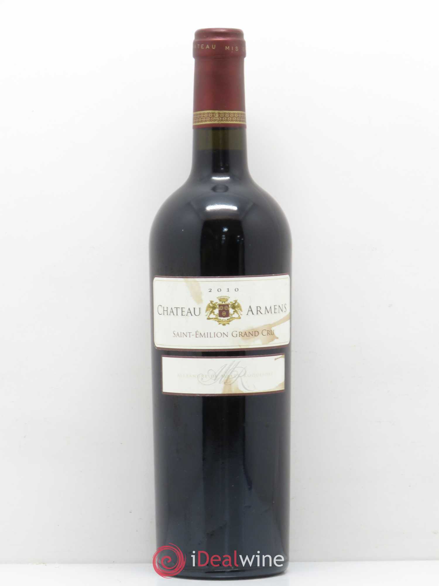 Château Armens Grand Cru 2010 - Lot de 1 bouteille - 0