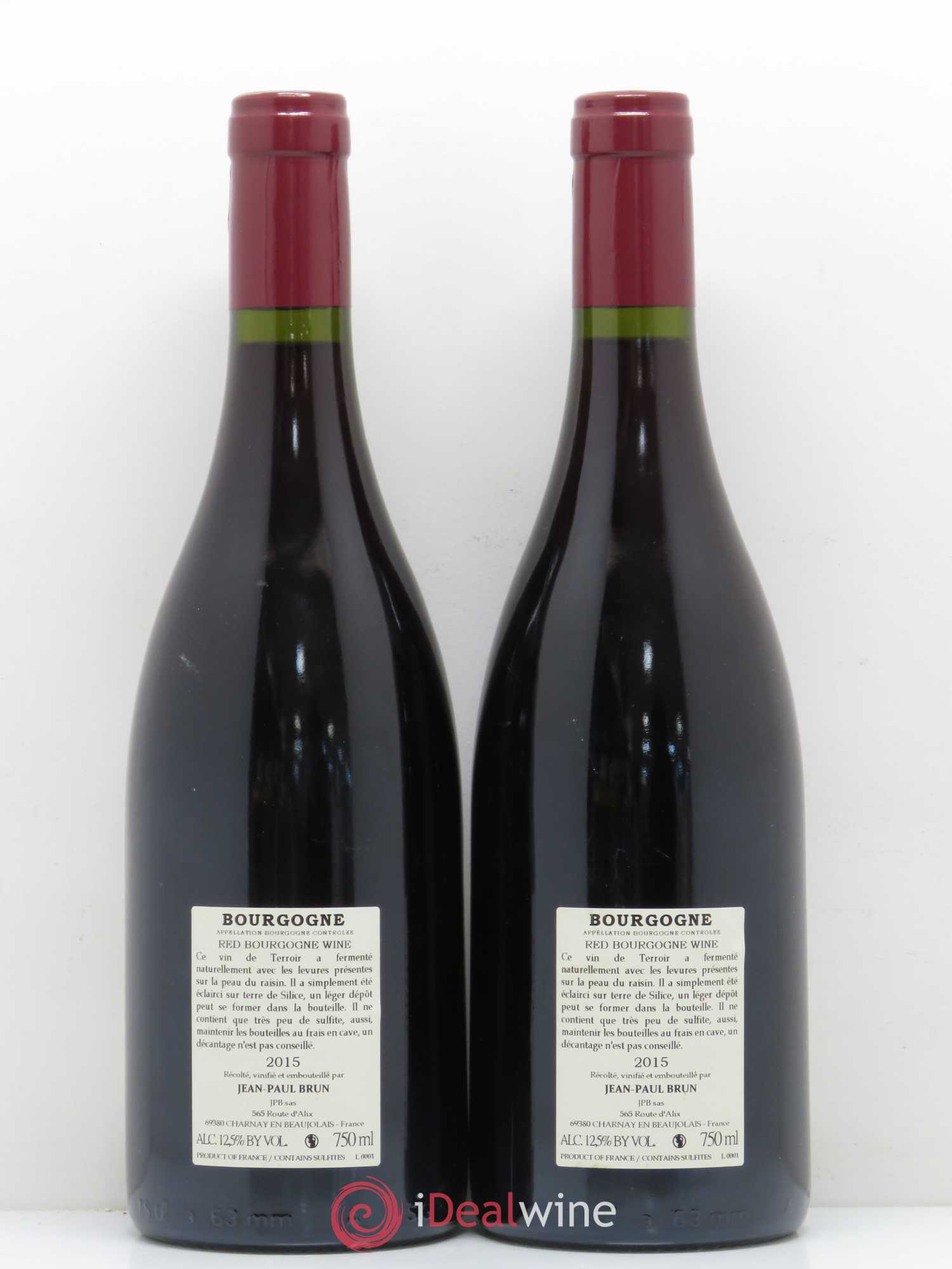 Bourgogne Terres dorées - J-P. Brun 2015 - Posten von 2 Flaschen - 1
