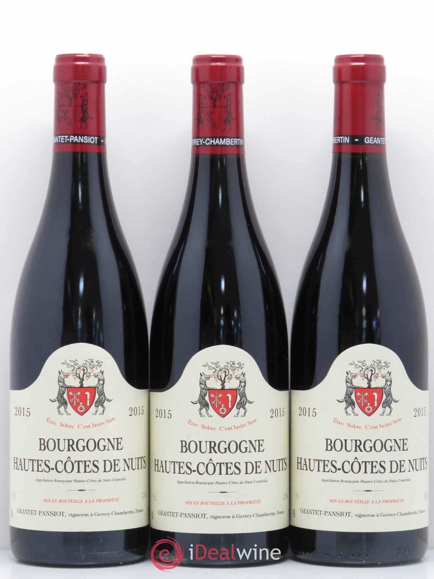 Hautes-Côtes de Nuits Geantet-Pansiot 2015 - Lot de 3 bouteilles - 0