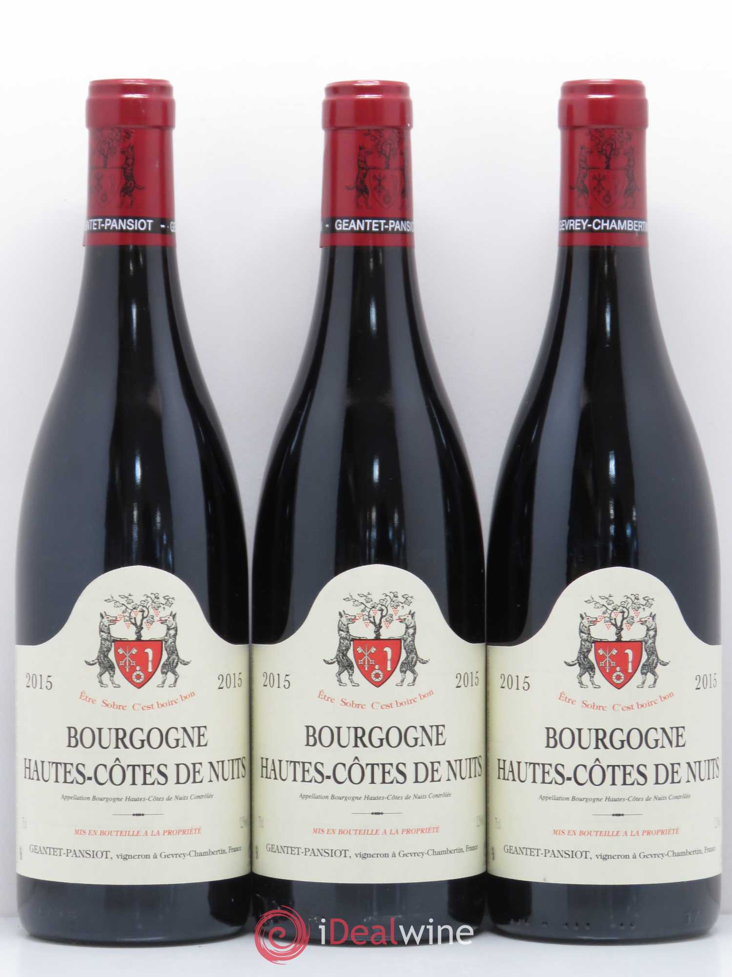 Hautes-Côtes de Nuits Geantet-Pansiot 2015 - Lot de 3 bouteilles - 0