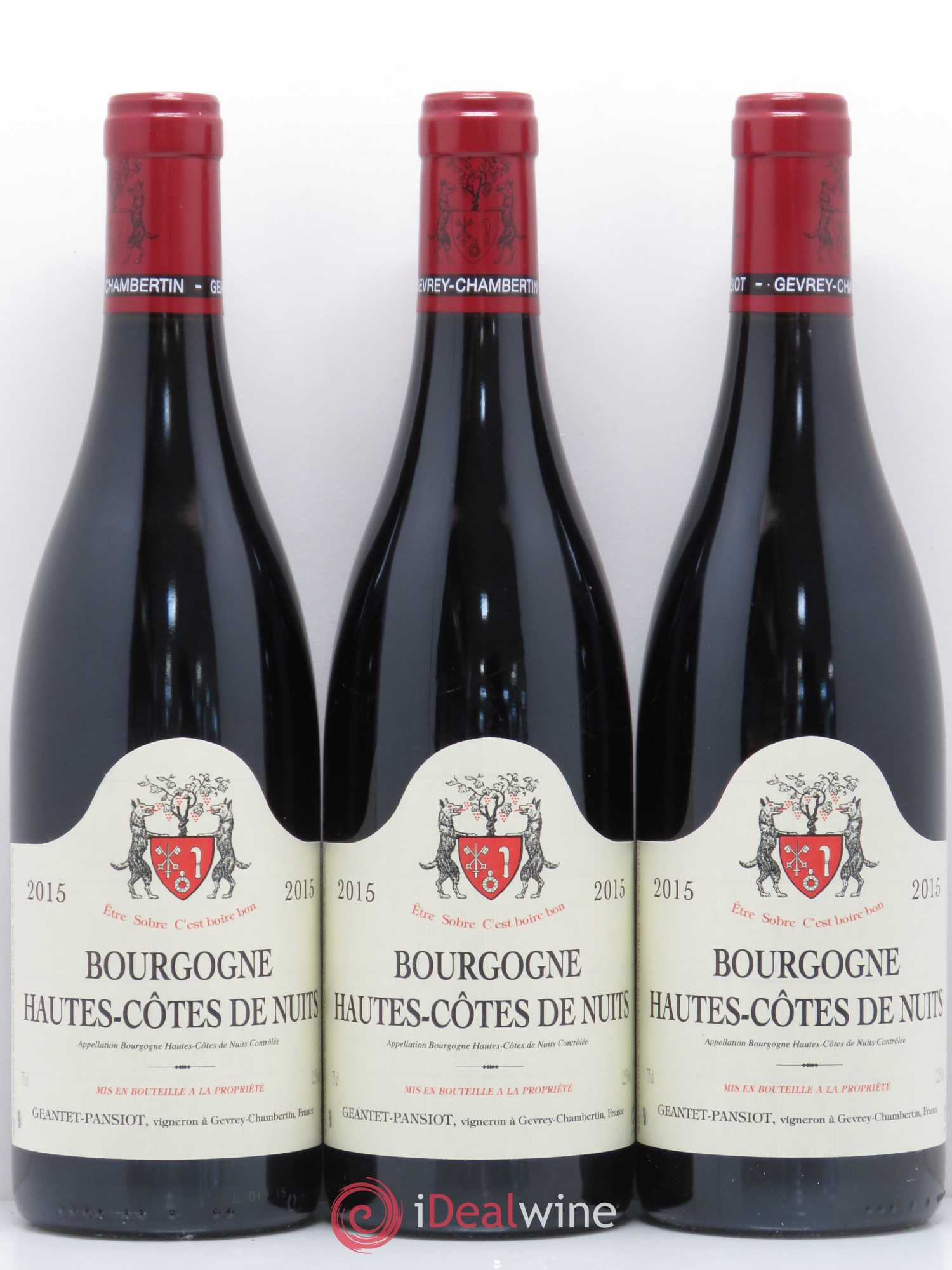 Hautes-Côtes de Nuits Geantet-Pansiot 2015 - Lot de 3 bouteilles - 0