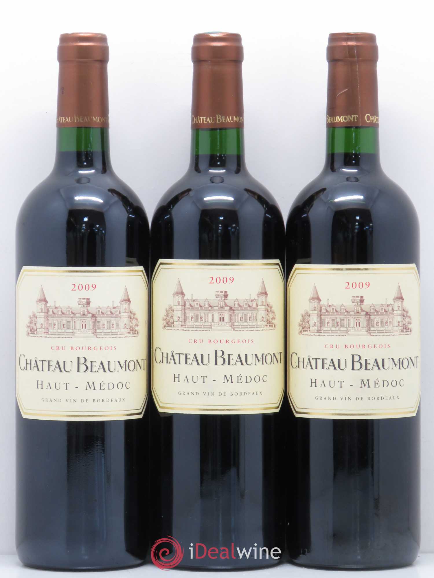 Château Beaumont Cru Bourgeois (sans prix de réserve) 2009 - Lot de 3 bouteilles - 0