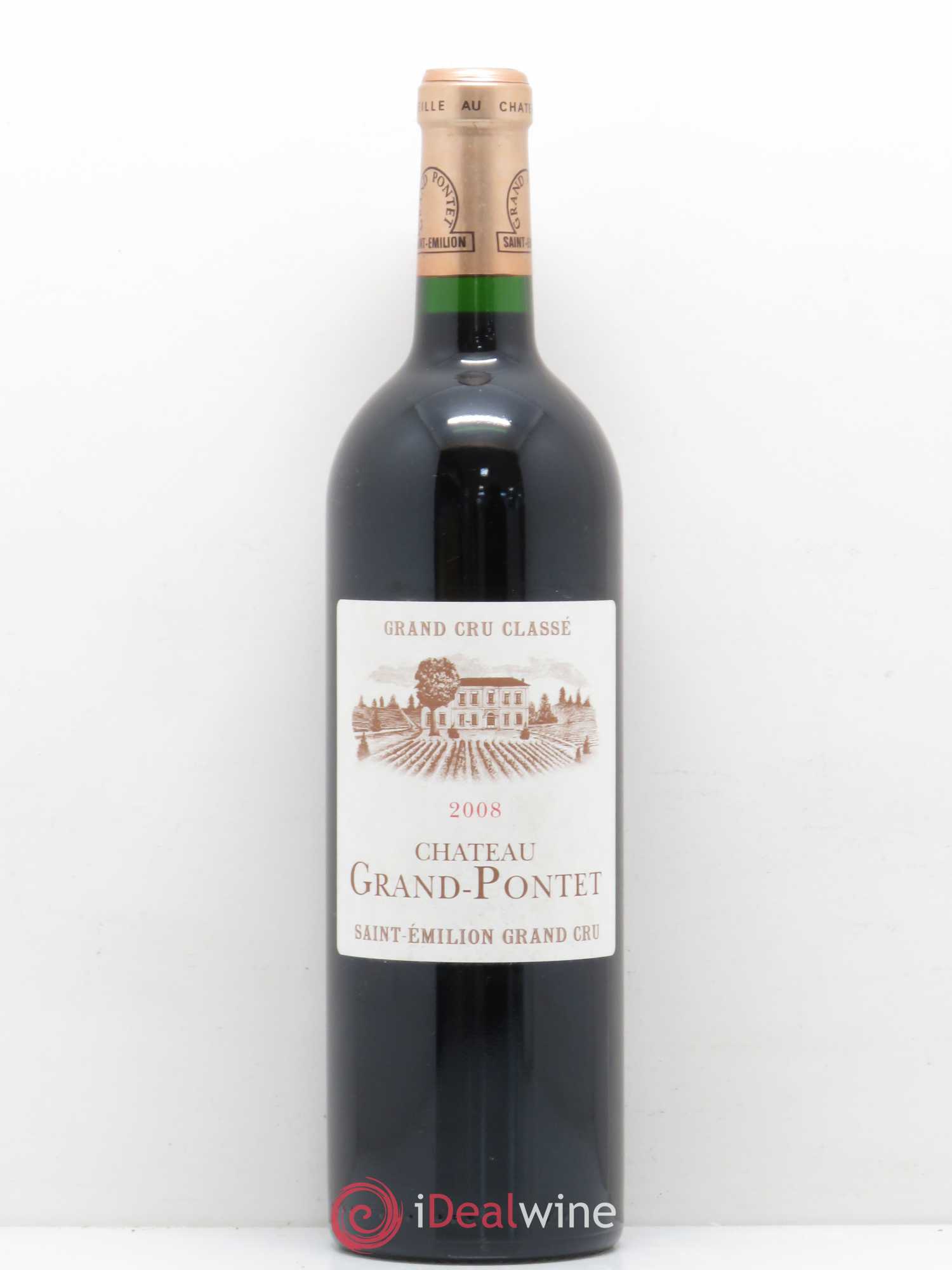 Château Grand Pontet Grand Cru Classé 2008 - Lot de 1 bouteille - 0