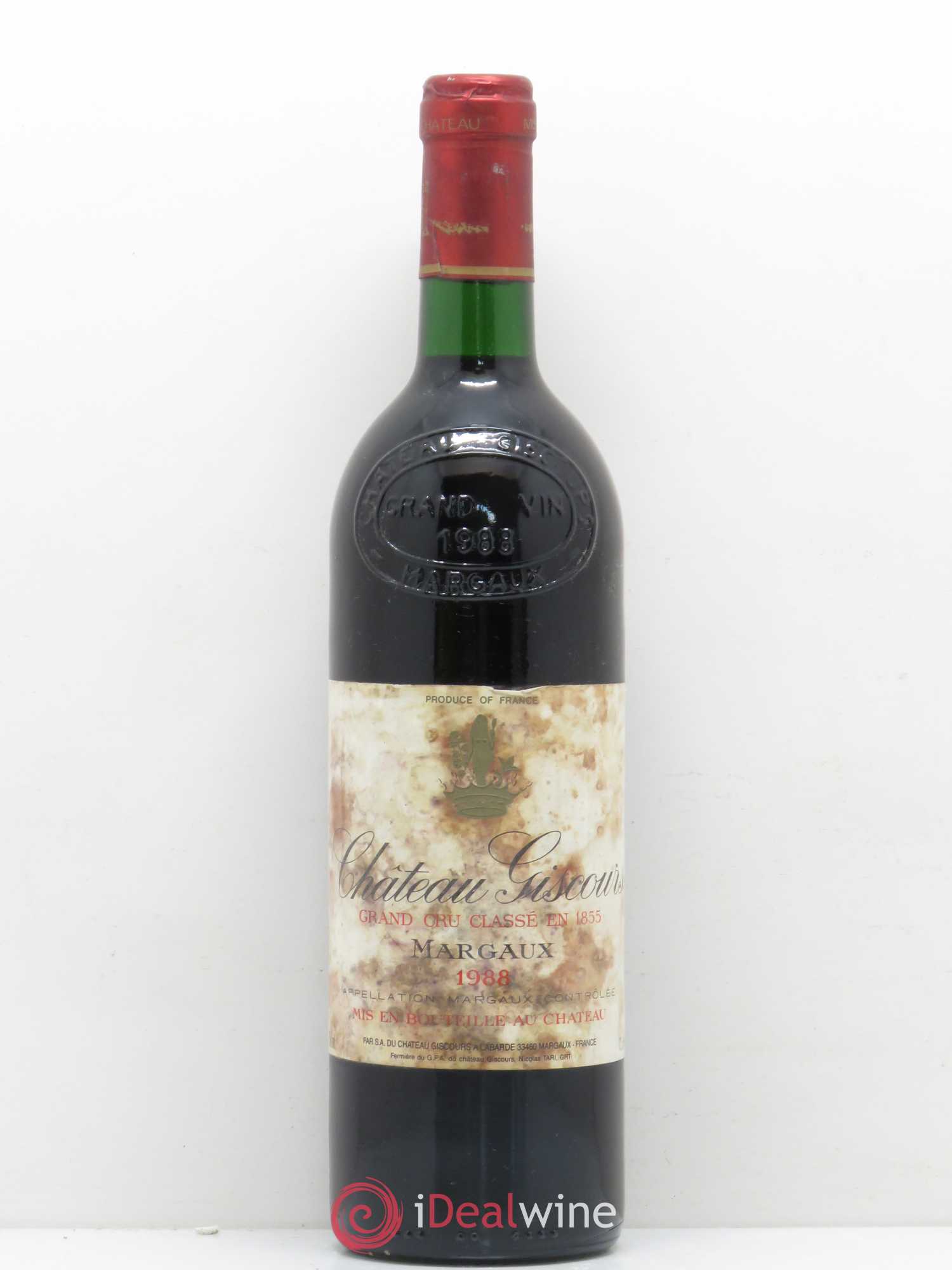 Château Giscours 3ème Grand Cru Classé (sans prix de réserve) 1988 - Lot de 1 bouteille - 0