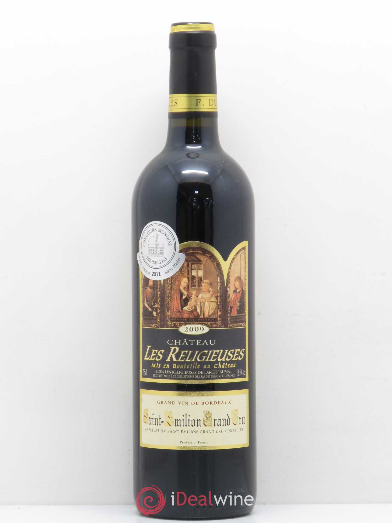 Saint-Émilion Château Les Religieuses 2009 - Posten von 1 Flasche - 0