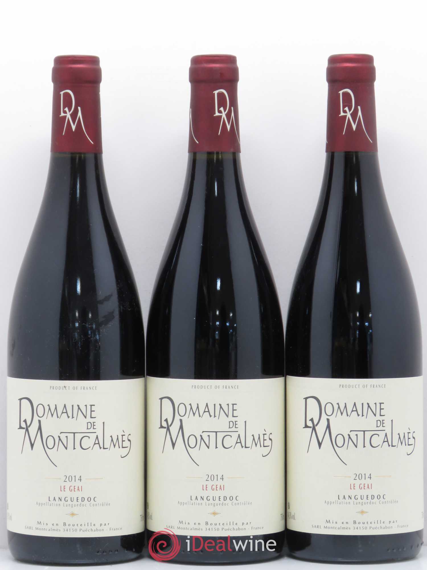Coteaux du Languedoc - Le Geai Domaine de Montcalmès Frédéric Pourtalié 2014 - Lot de 3 bouteilles - 0