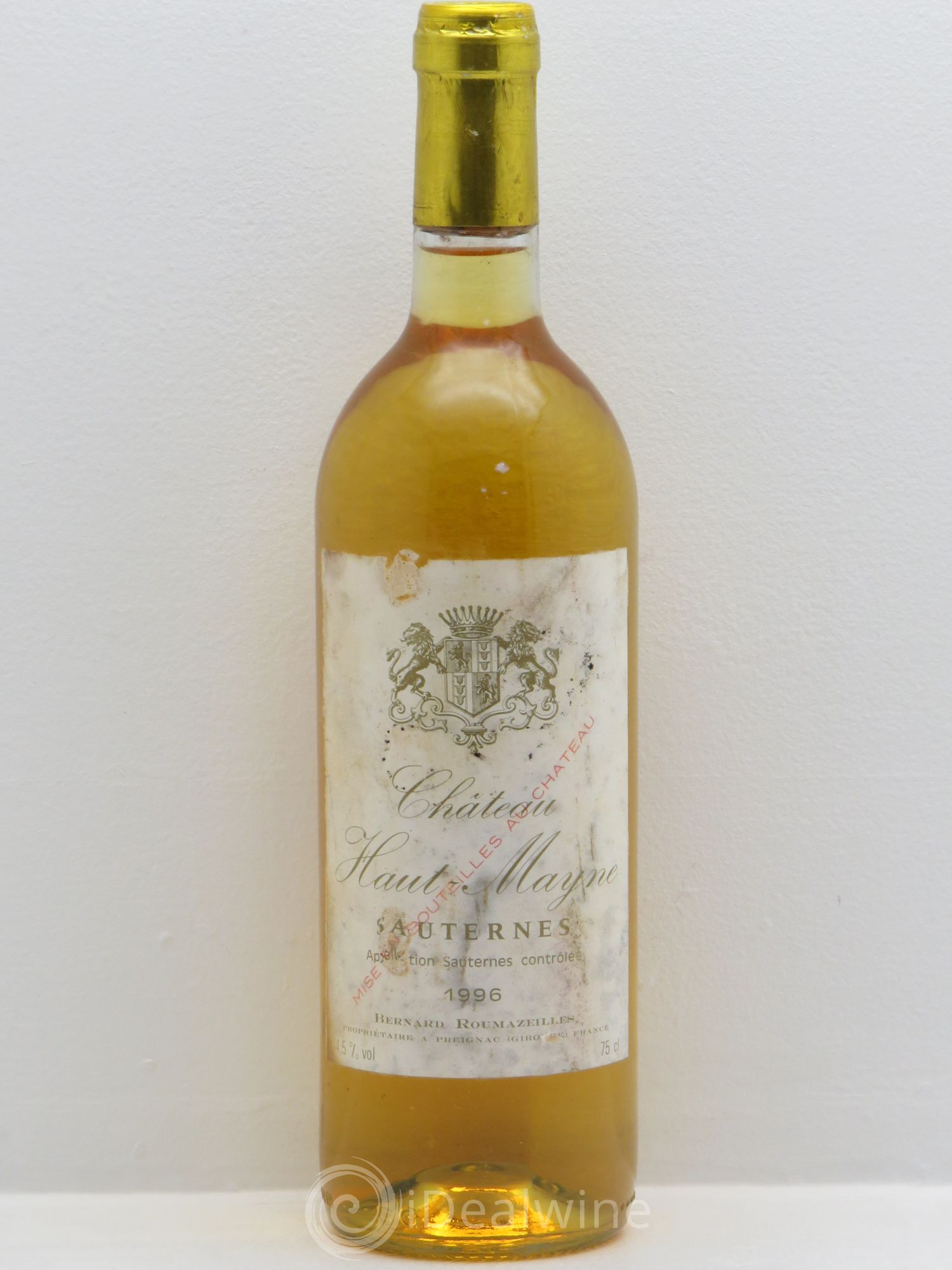 Sauternes Château Haut Mayne (sans prix de réserve) 1996 - Posten von 1 Flasche - 0