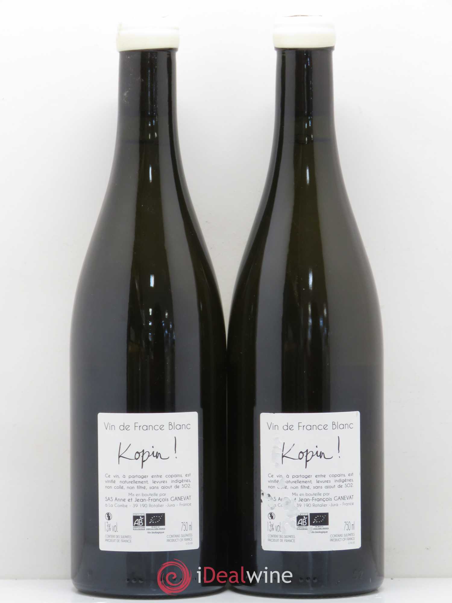Vin de France Kopin Anne et Jean François Ganevat 2015 - Lot de 2 bouteilles - 1