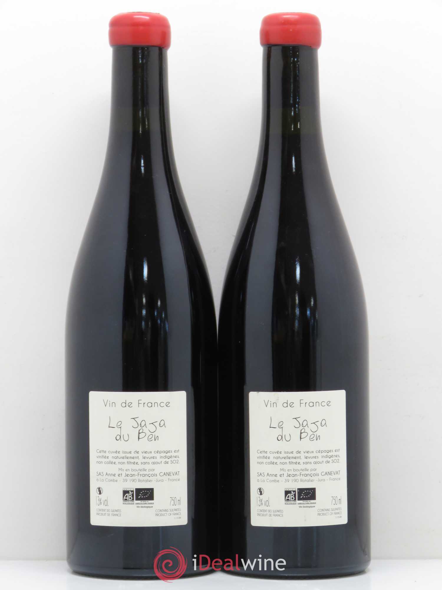 Vin de France Le Jaja du Ben Anne et Jean François Ganevat 2015 - Lot de 2 bouteilles - 1