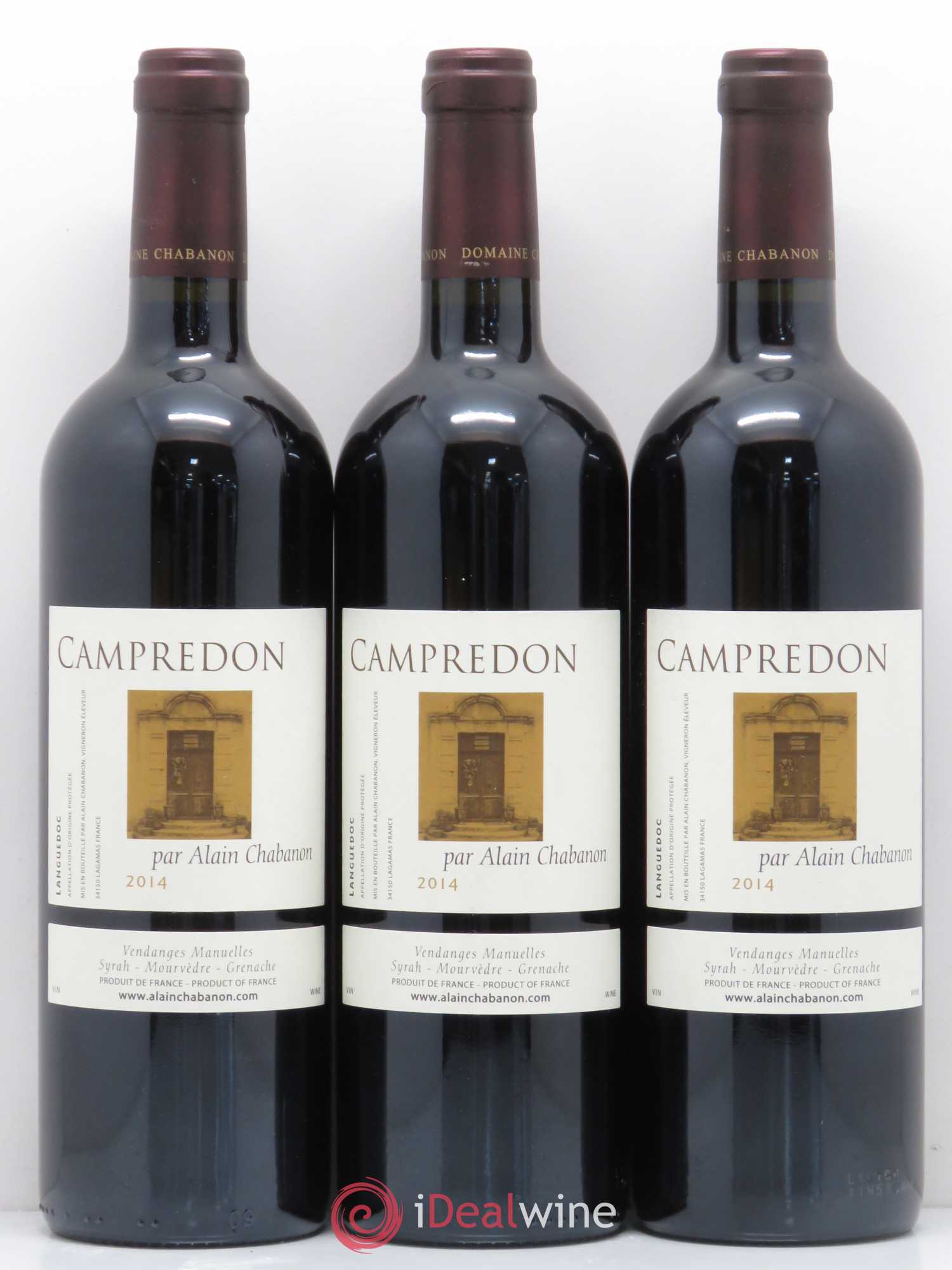 Terrasse du Larzac (anciennement Coteaux du Languedoc) Campredon Alain Chabanon (Domaine) 2014 - Lot de 3 bouteilles - 0