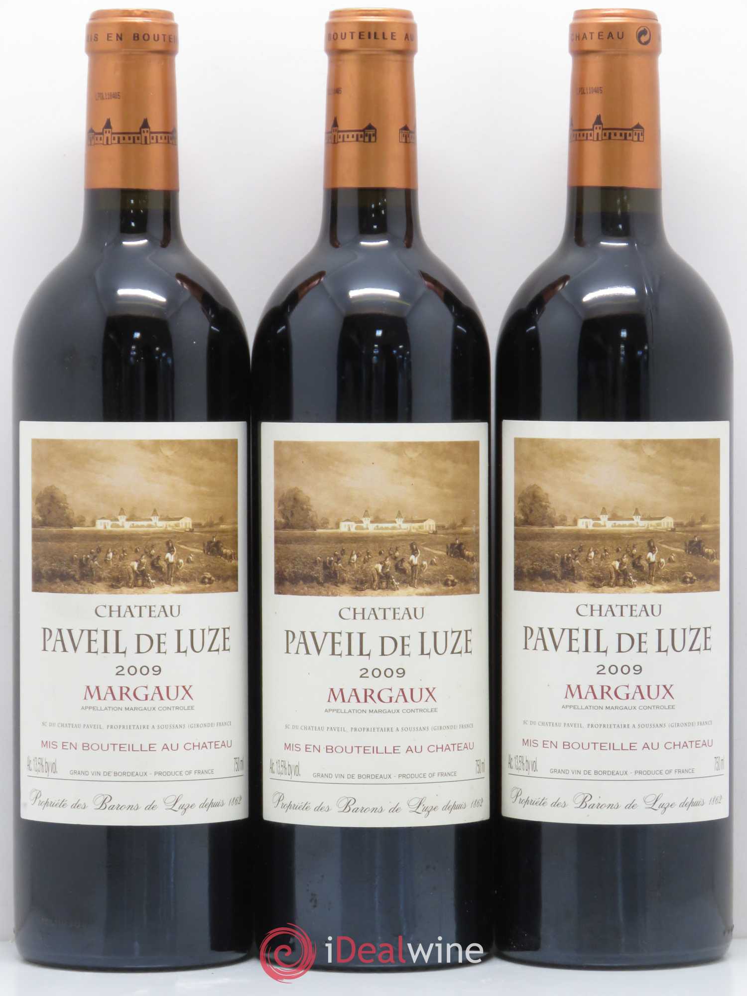 Château Paveil de Luze Cru Bourgeois 2009 - Lot de 3 bouteilles - 0