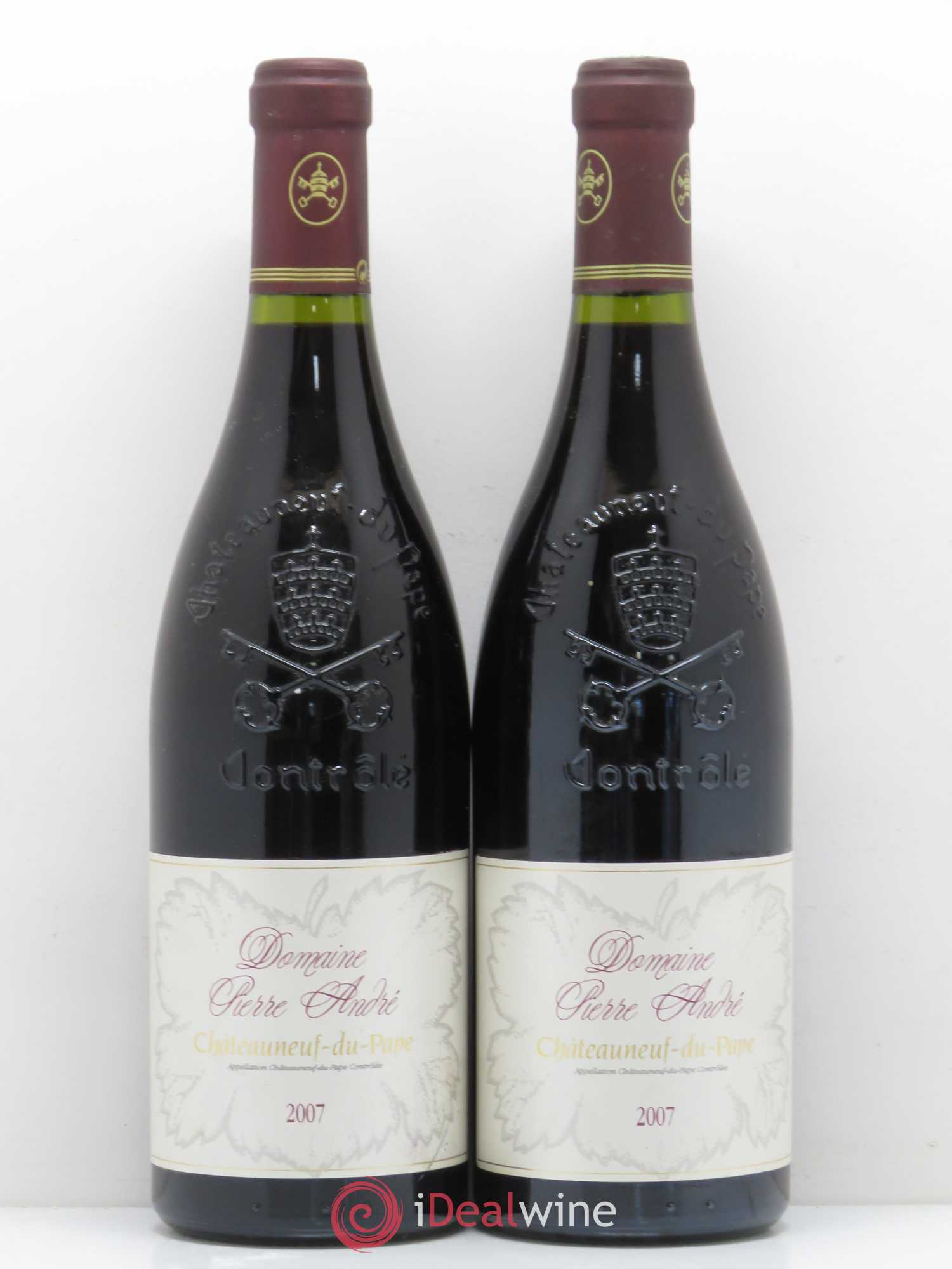 Châteauneuf-du-Pape Pierre André 2007 - Lot de 2 bouteilles - 0