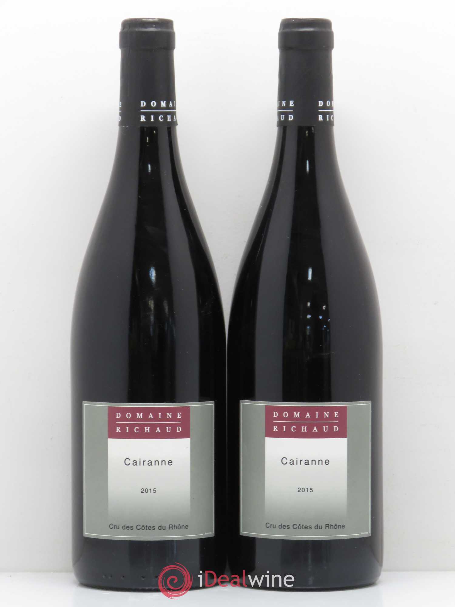 Cairanne Marcel Richaud (sans prix de réserve) 2015 - Lot de 2 bouteilles - 0