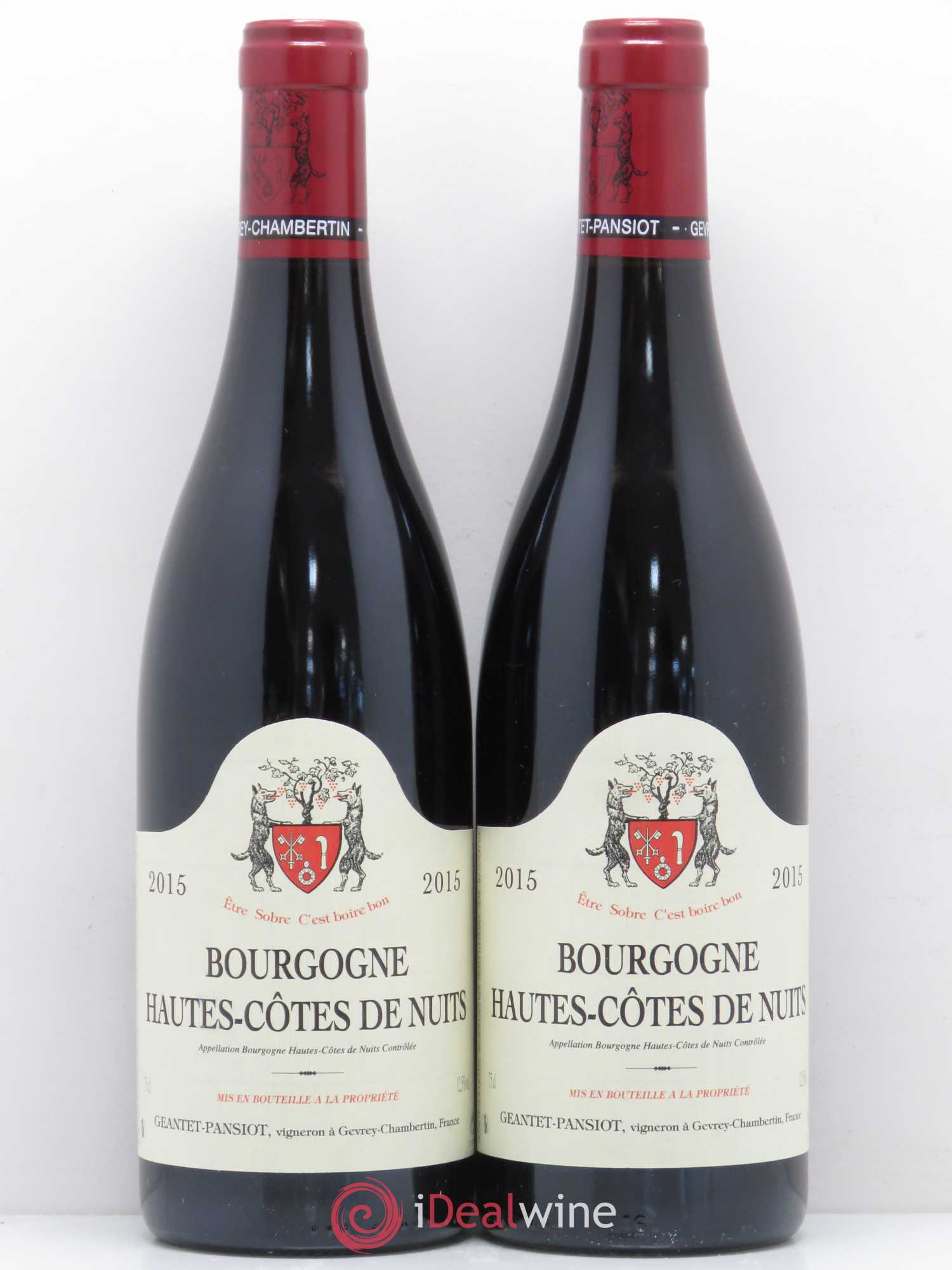 Hautes-Côtes de Nuits Geantet-Pansiot (sans prix de réserve) 2015 - Lot de 2 bouteilles - 0