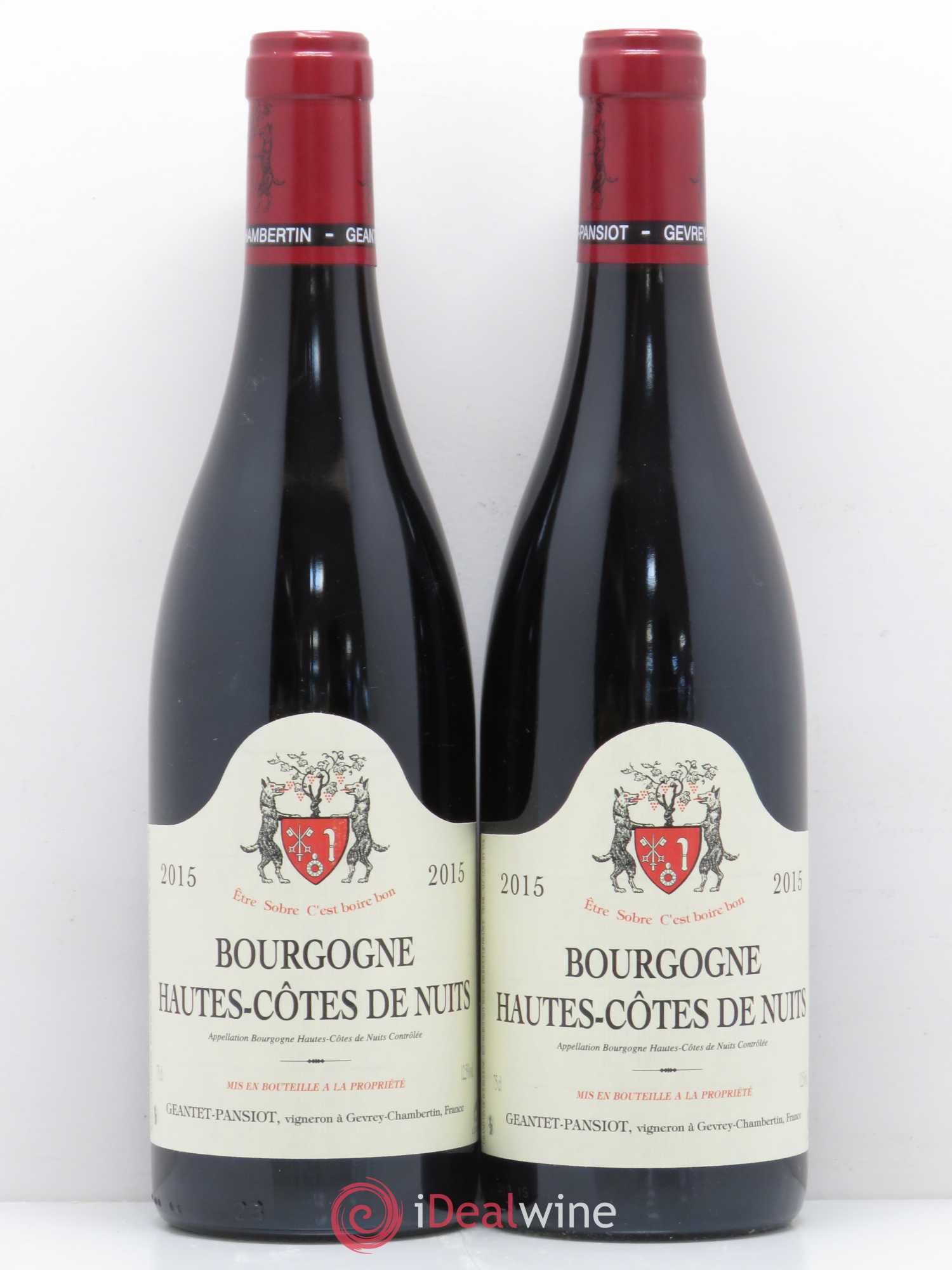 Hautes-Côtes de Nuits Geantet-Pansiot (sans prix de réserve) 2015 - Lot de 2 bouteilles - 0