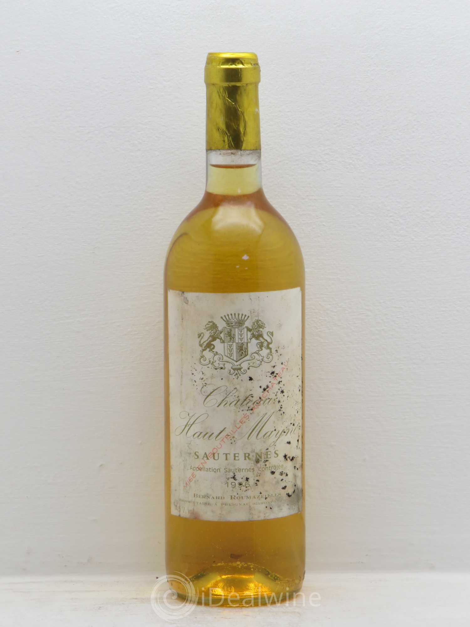 Sauternes Haut mayne 1996 - Posten von 1 Flasche - 0