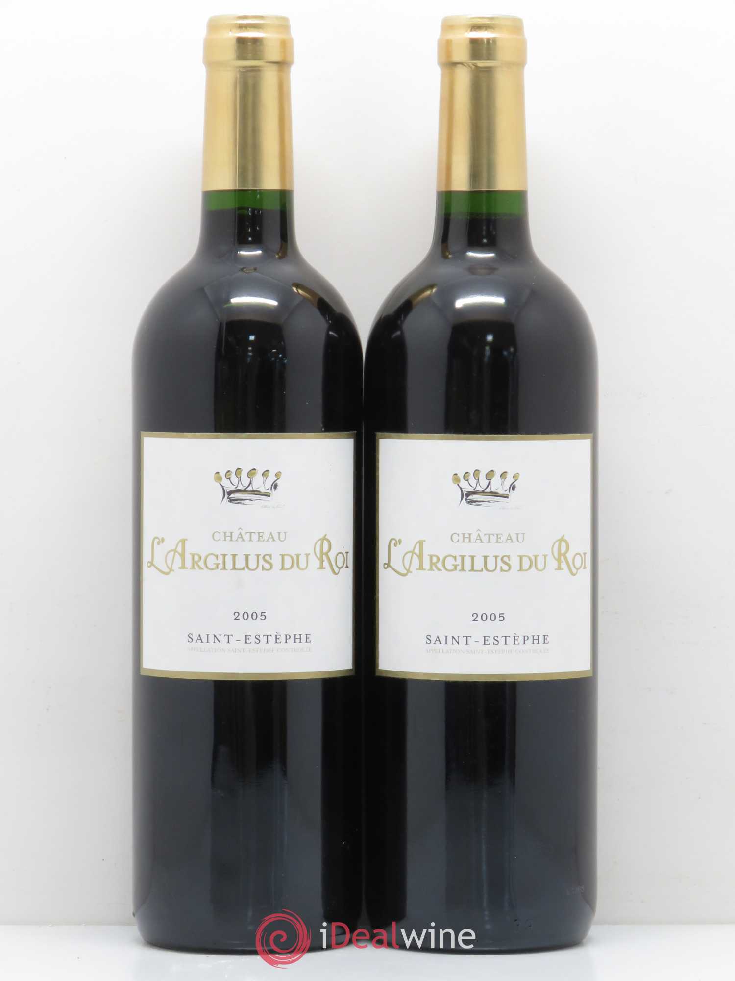 Saint-Estèphe L'Argilus du Roi (sans prix de réserve) 2005 - Posten von 2 Flaschen - 0