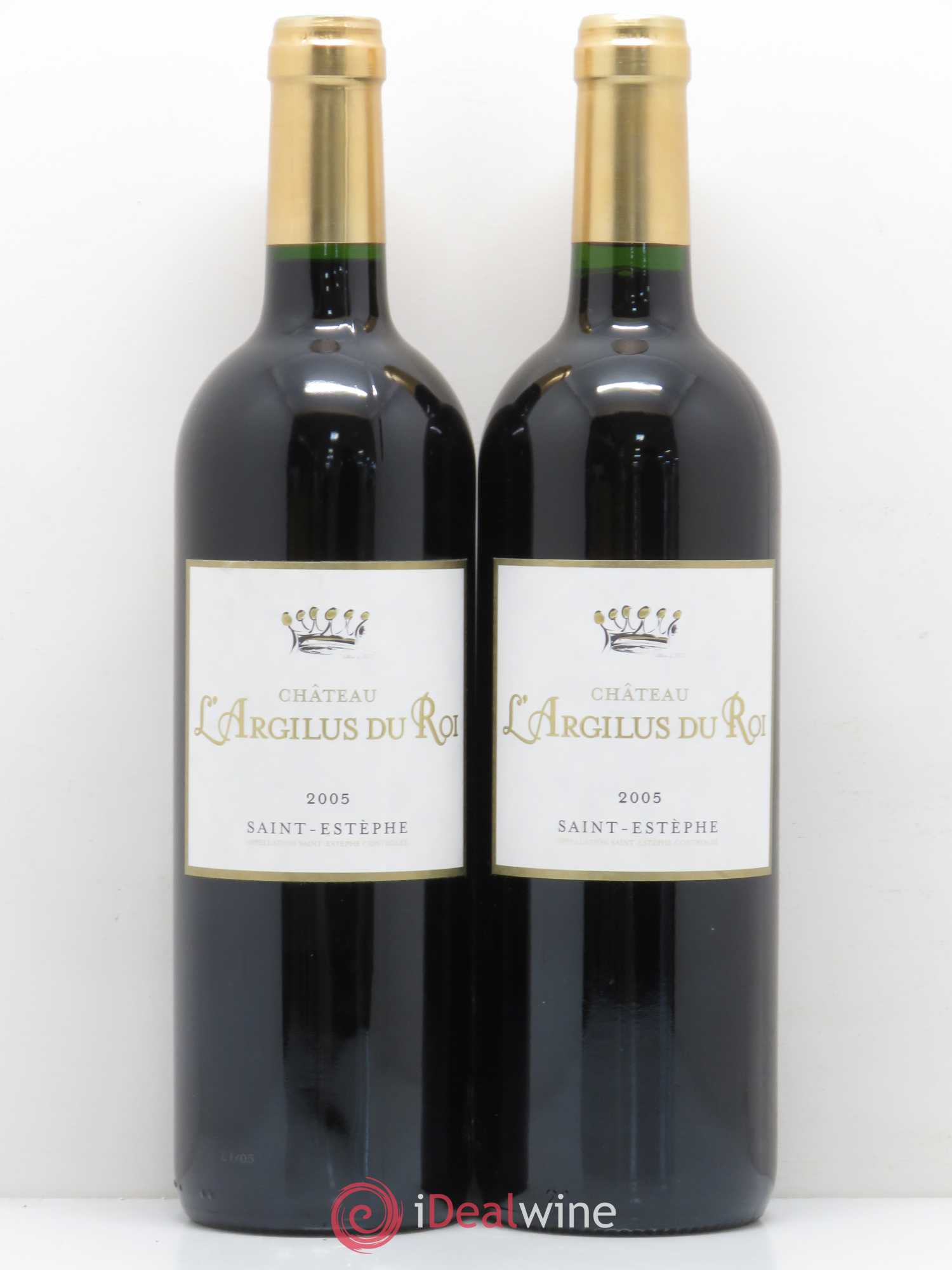 Saint-Estèphe L'Argilus du Roi 2005 - Lot de 2 bouteilles - 0
